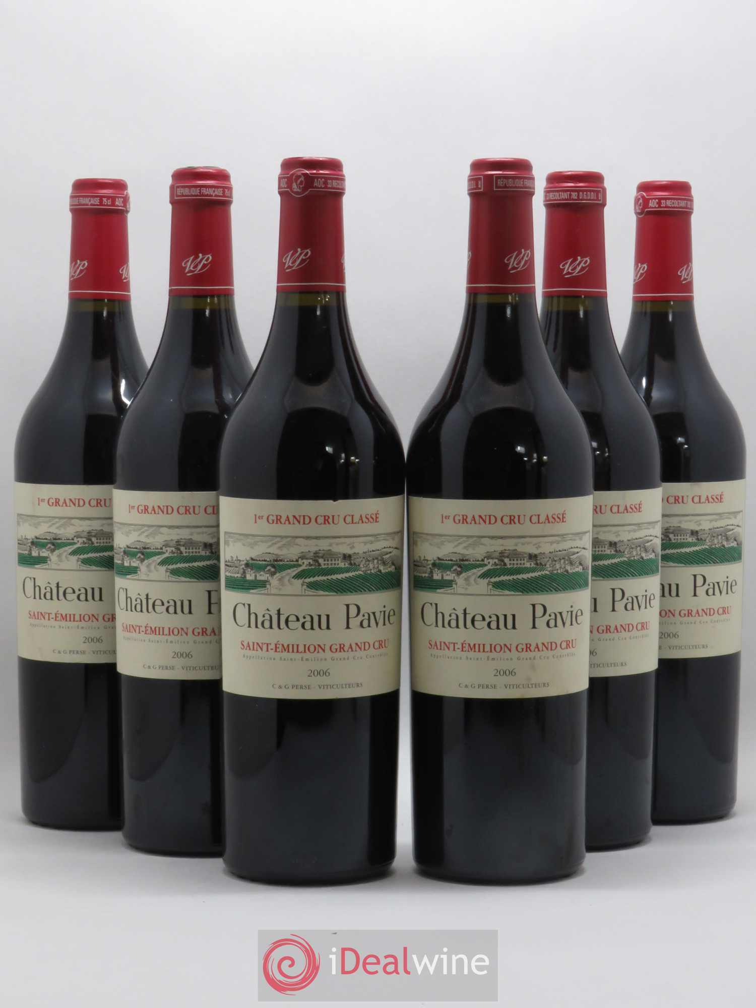 Château Pavie 1er Grand Cru Classé A 2006 - Lot de 6 bouteilles - 0