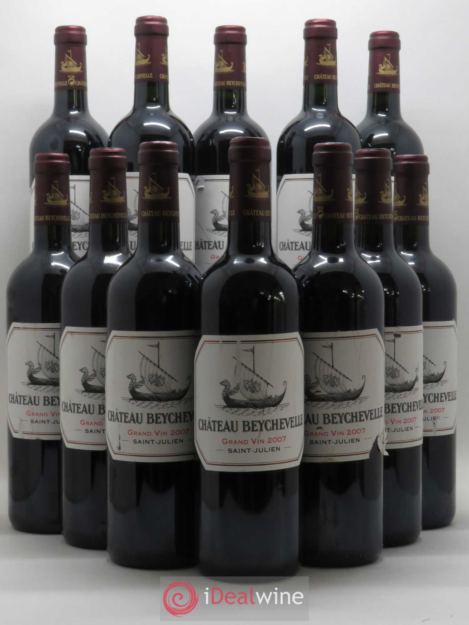 Château Beychevelle 4ème Grand Cru Classé 2007 - Lot de 12 bouteilles - 0