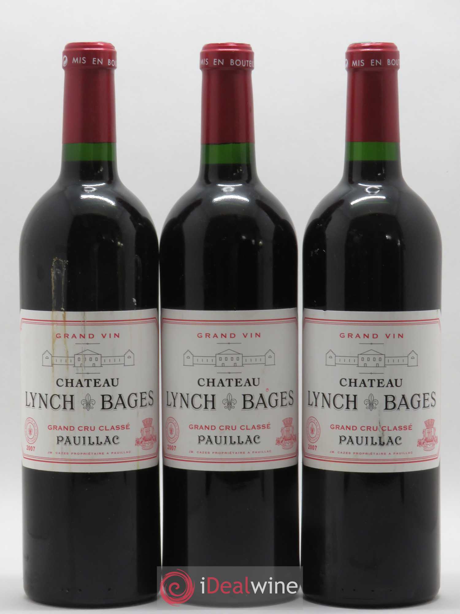 Château Lynch Bages 5ème Grand Cru Classé 2007 - Lot de 6 bouteilles - 1