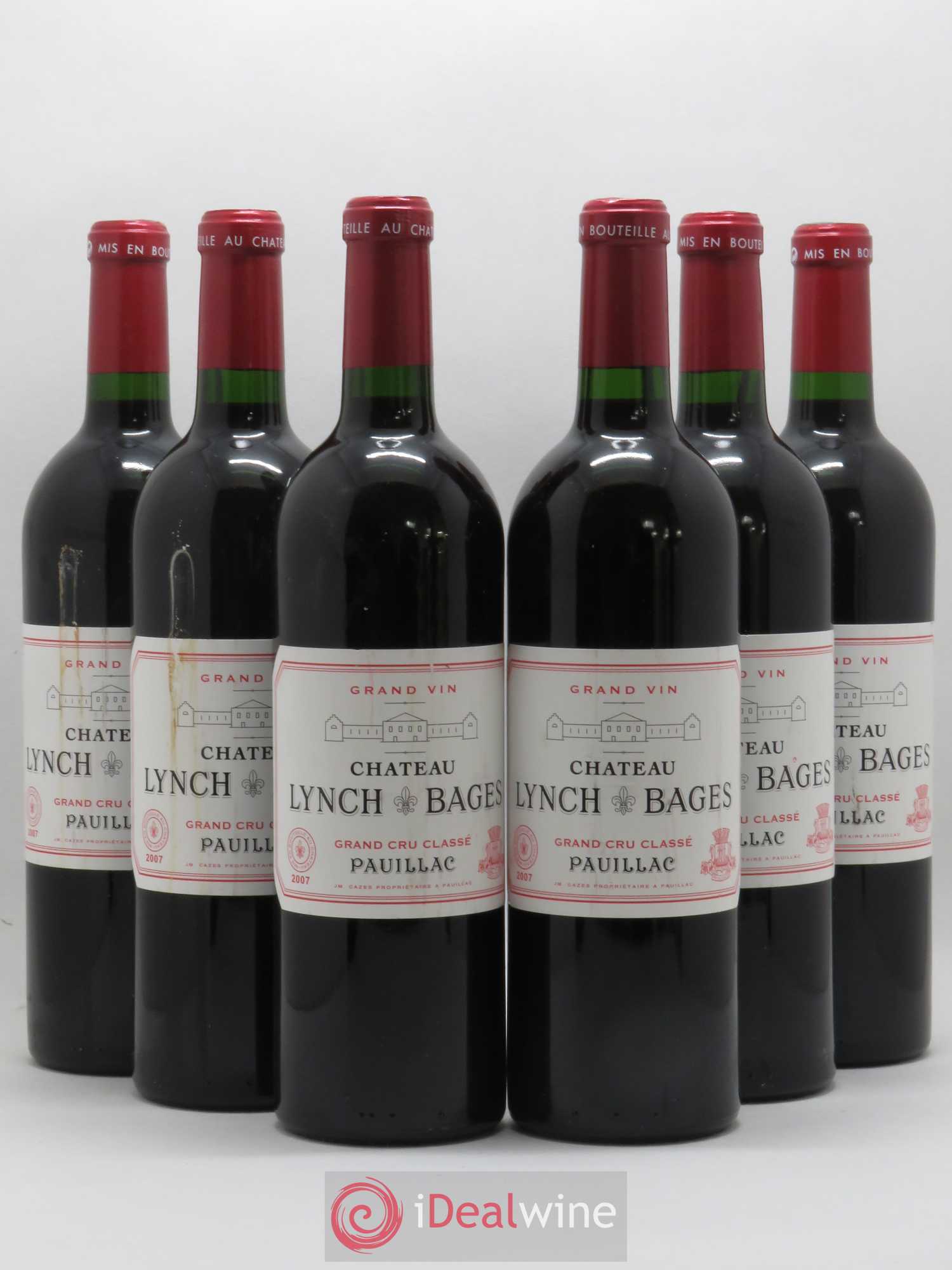 Château Lynch Bages 5ème Grand Cru Classé 2007 - Lot de 6 bouteilles - 0