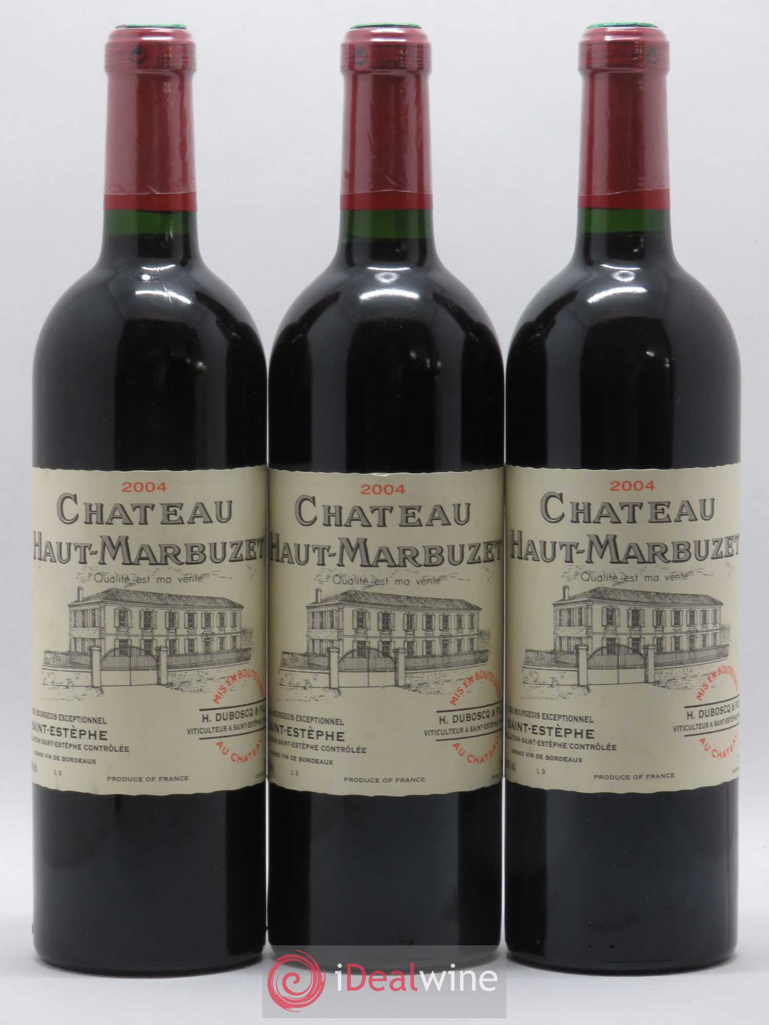 Château Haut Marbuzet 2004 - Lot de 6 bouteilles - 1