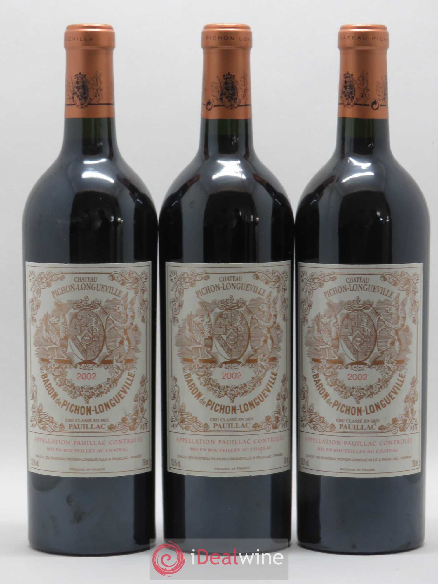 Pichon Longueville Baron 2ème Grand Cru Classé 2002 - Lot de 6 bouteilles - 2