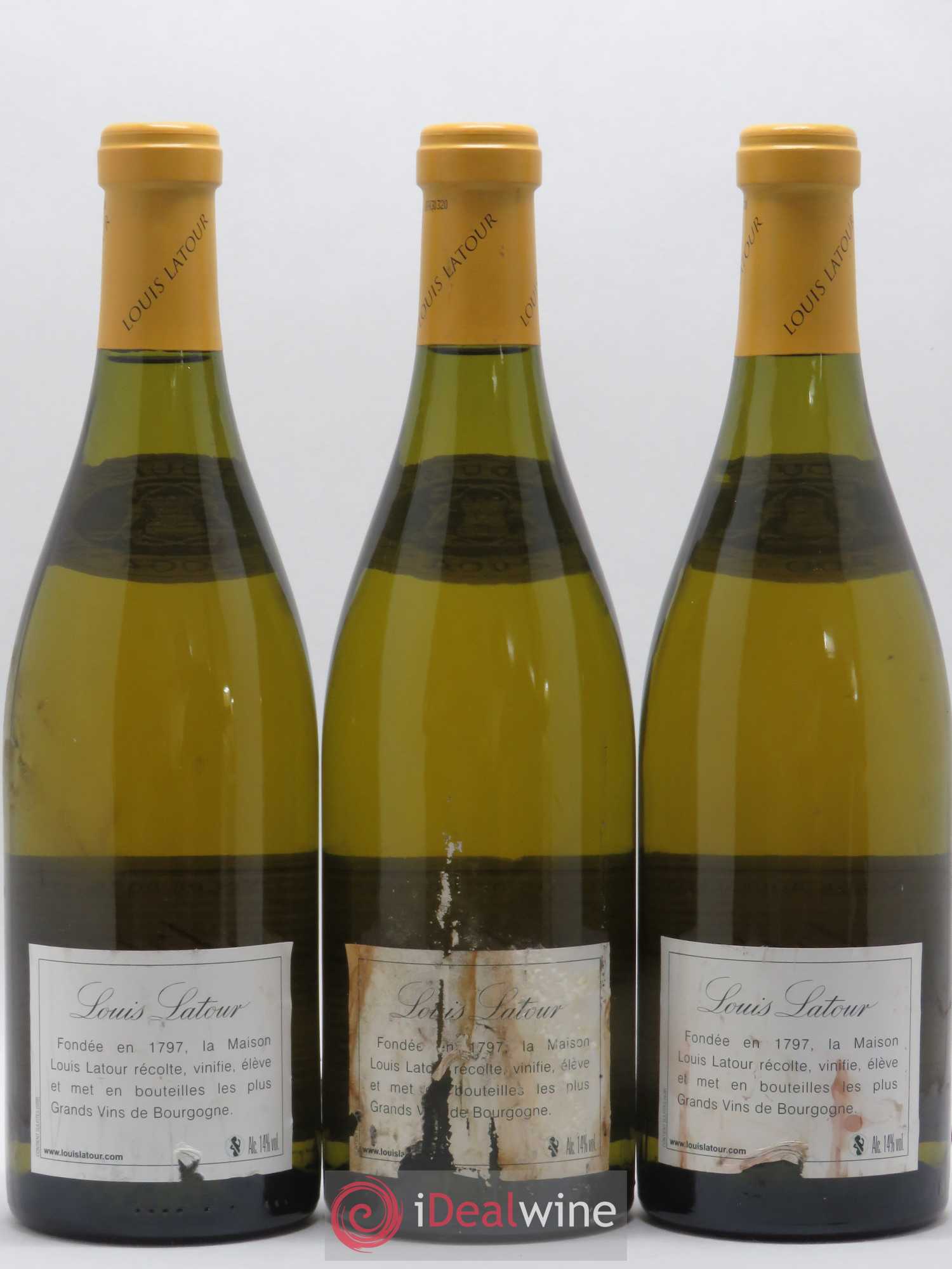 Montrachet Grand Cru Louis Latour 2004 - Lot de 3 bouteilles - 1
