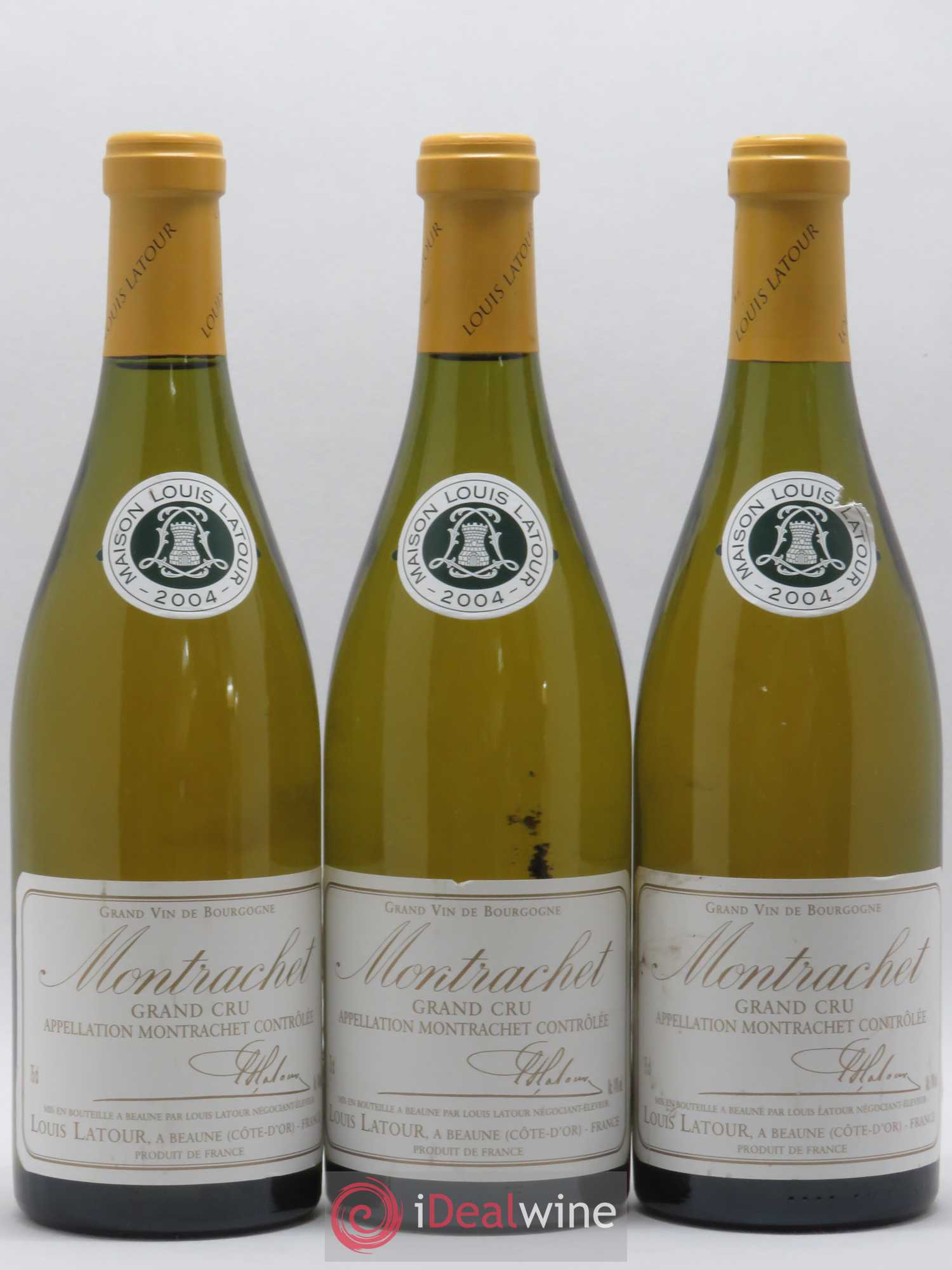 Montrachet Grand Cru Louis Latour 2004 - Lot de 3 bouteilles - 0