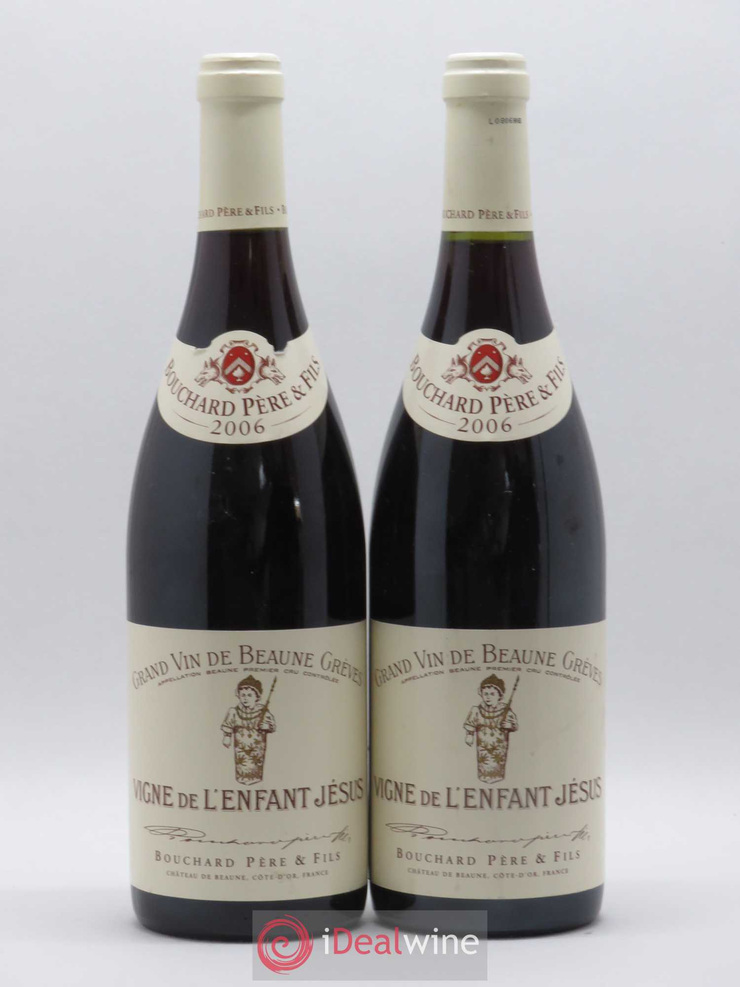 Beaune 1er Cru Grèves - Vigne de l'Enfant Jésus Bouchard Père & Fils 2006 - Lot de 2 bouteilles - 0