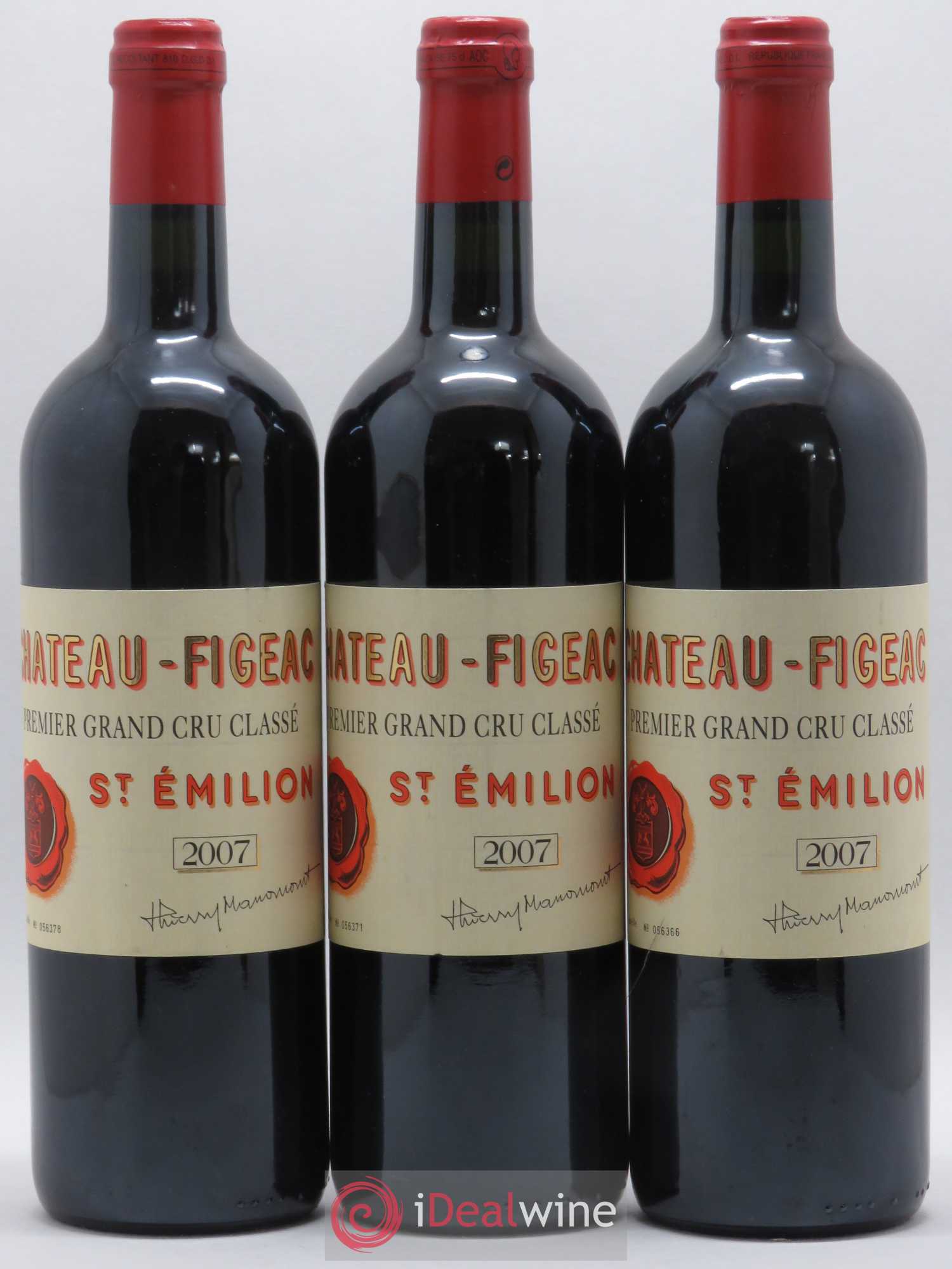 Château Figeac 1er Grand Cru Classé A 2007 - Lot de 12 bouteilles - 1