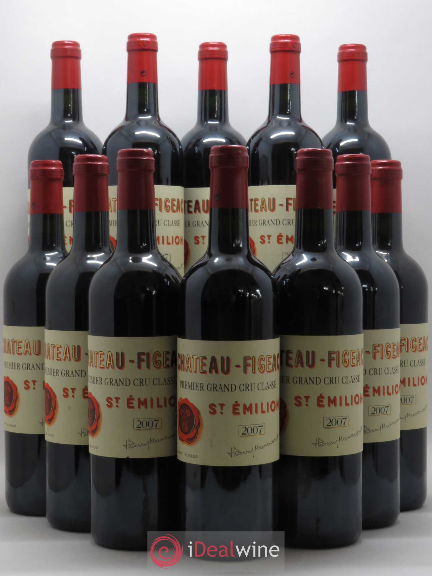 Château Figeac 1er Grand Cru Classé A 2007 - Lot de 12 bouteilles - 0