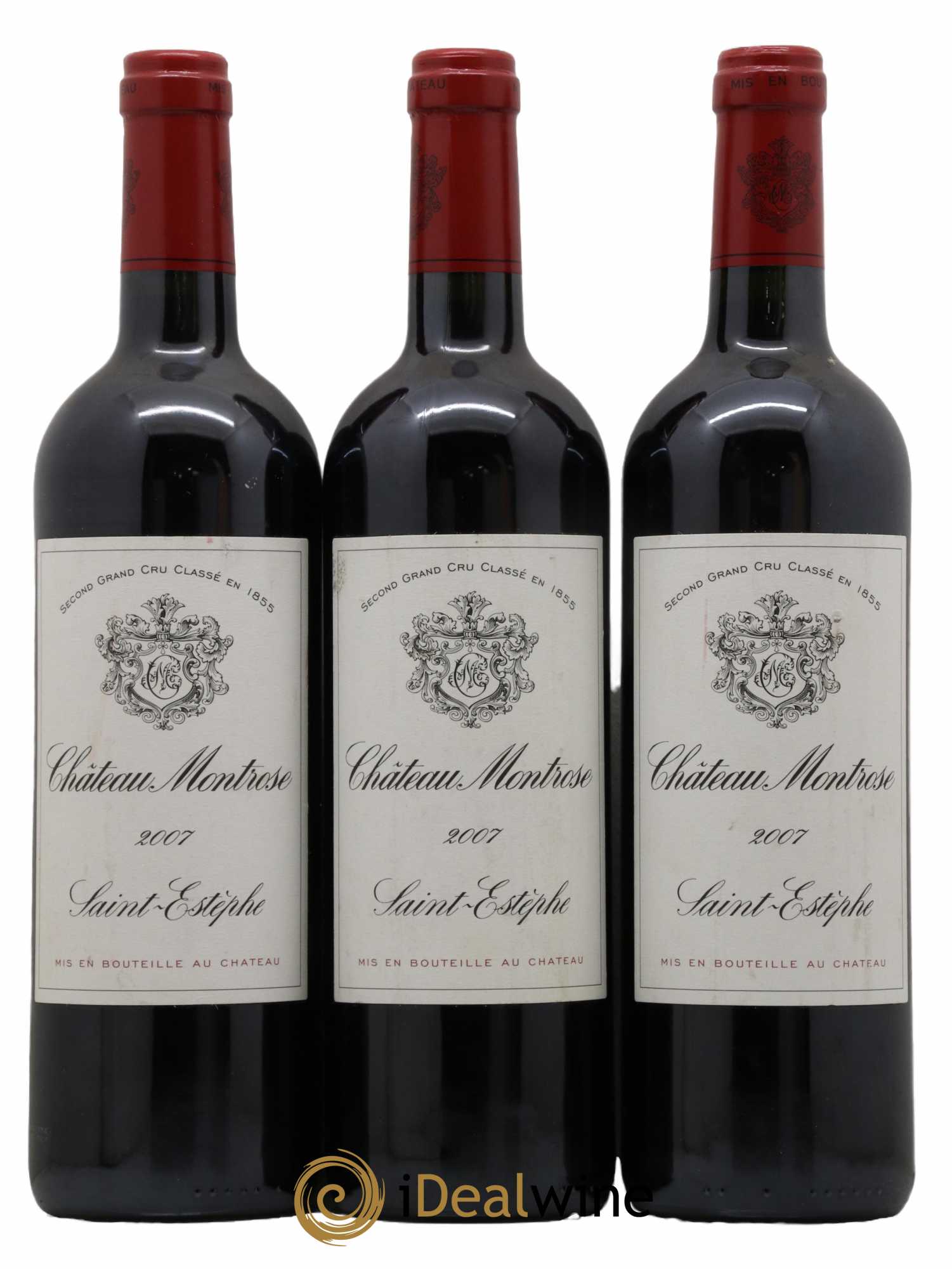Château Montrose 2ème Grand Cru Classé 2007 - Lot de 3 bouteilles - 0