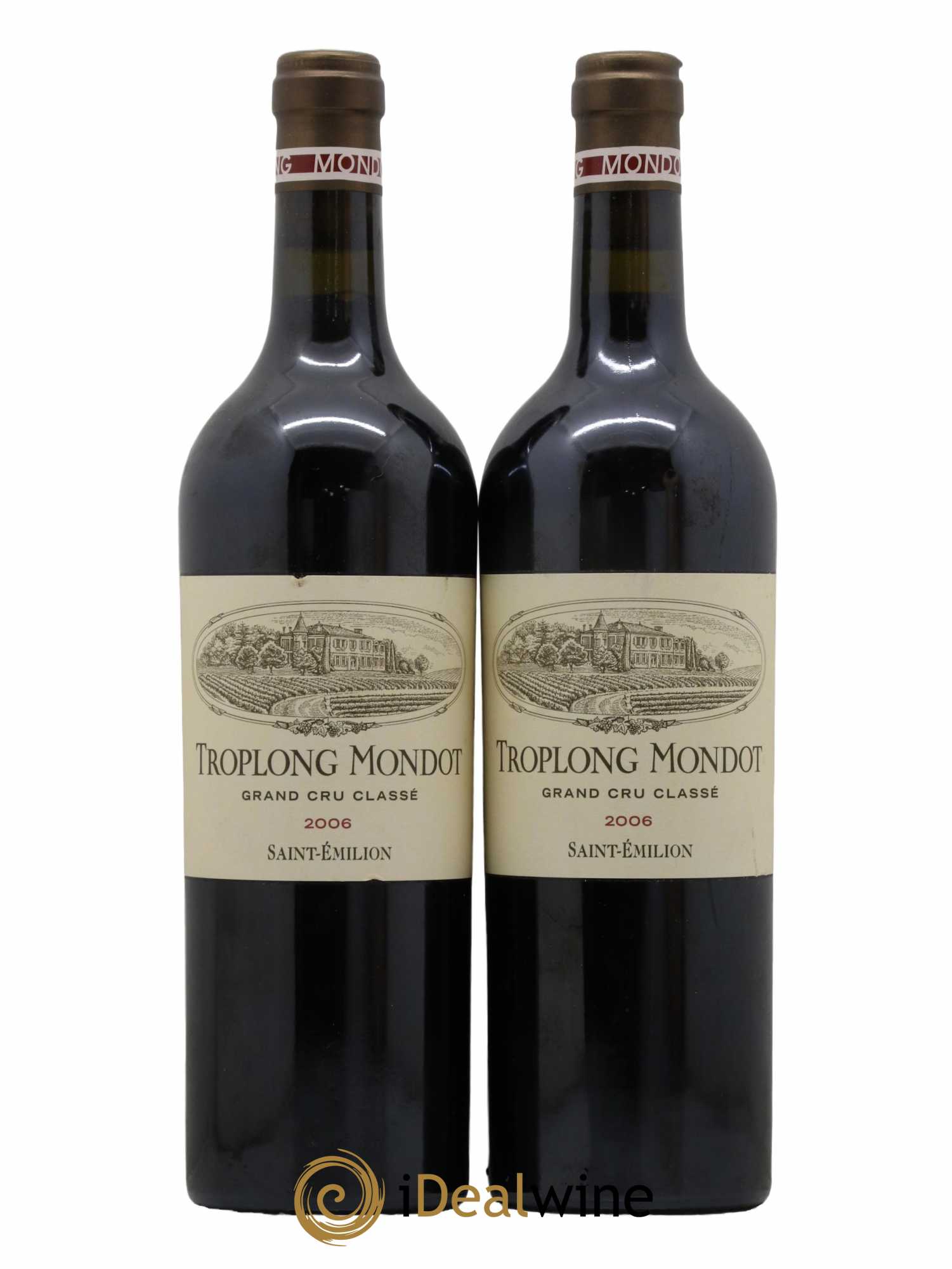 Château Troplong Mondot 1er Grand Cru Classé B 2006 - Lot de 2 bouteilles - 0