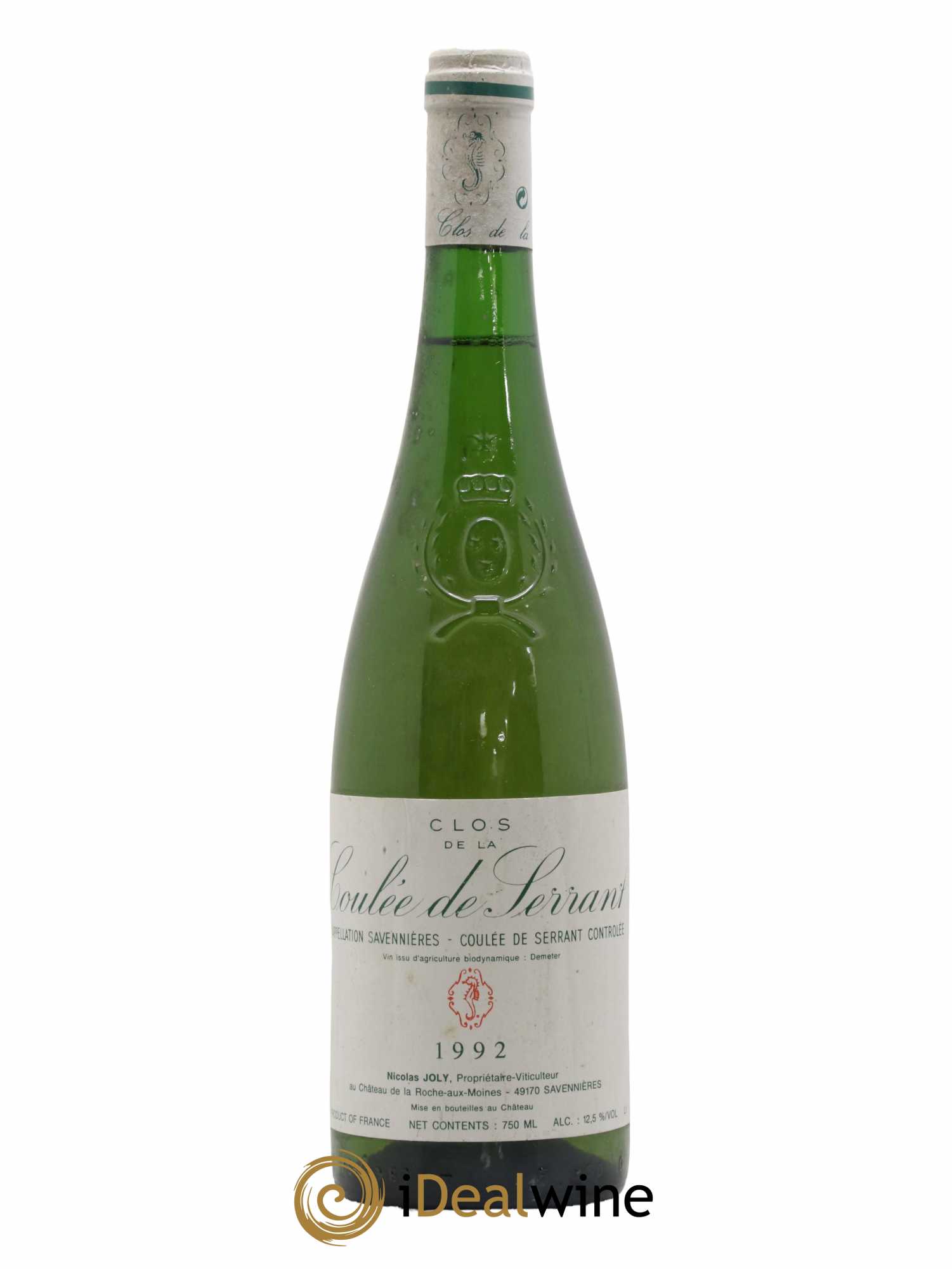 Savennières Clos de la Coulée de Serrant Vignobles de la Coulée de Serrant - Nicolas Joly 1992 - Lot de 1 bouteille - 0