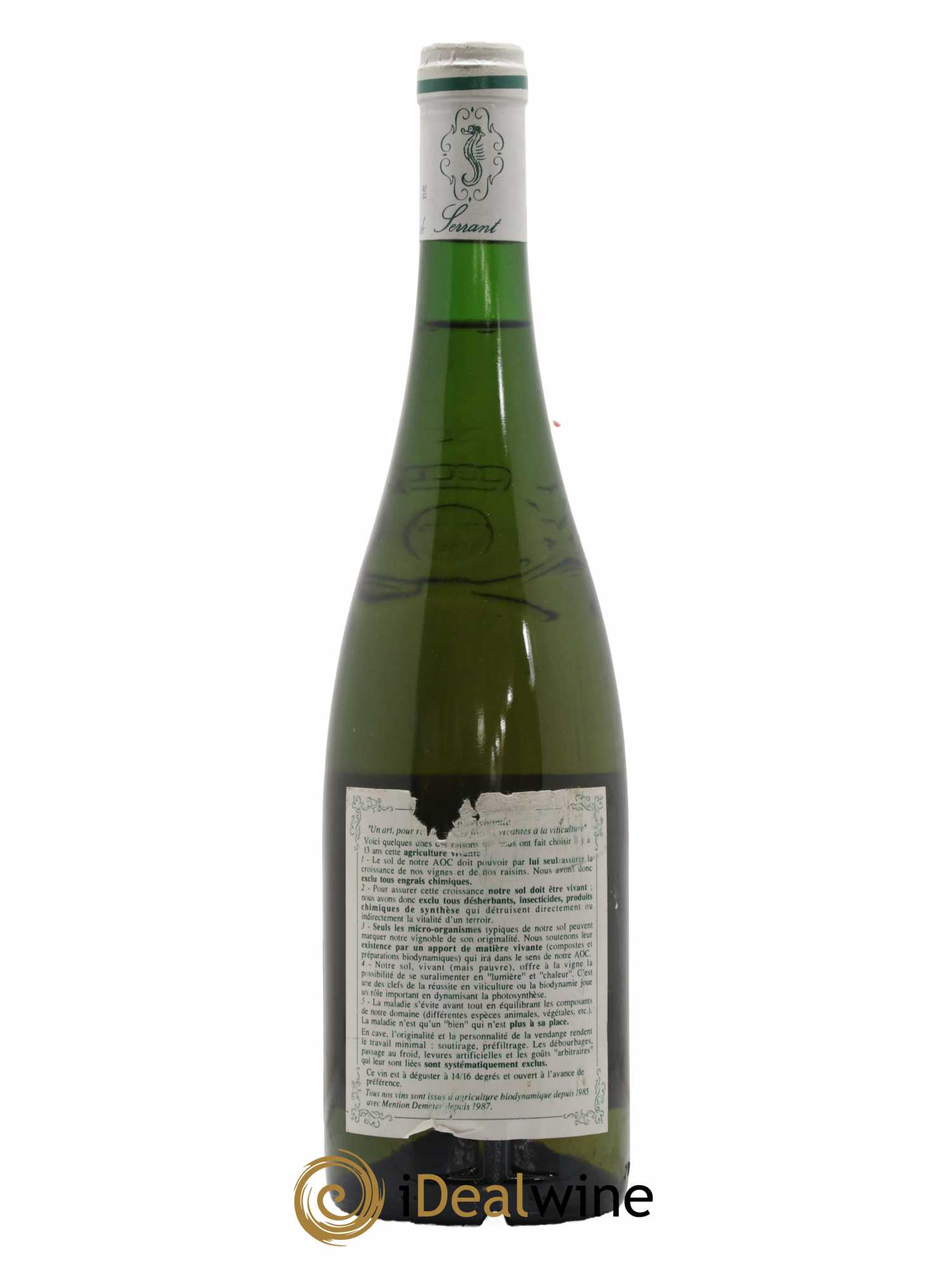 Savennières Clos de la Coulée de Serrant Vignobles de la Coulée de Serrant - Nicolas Joly 1993 - Lot de 1 bouteille - 1
