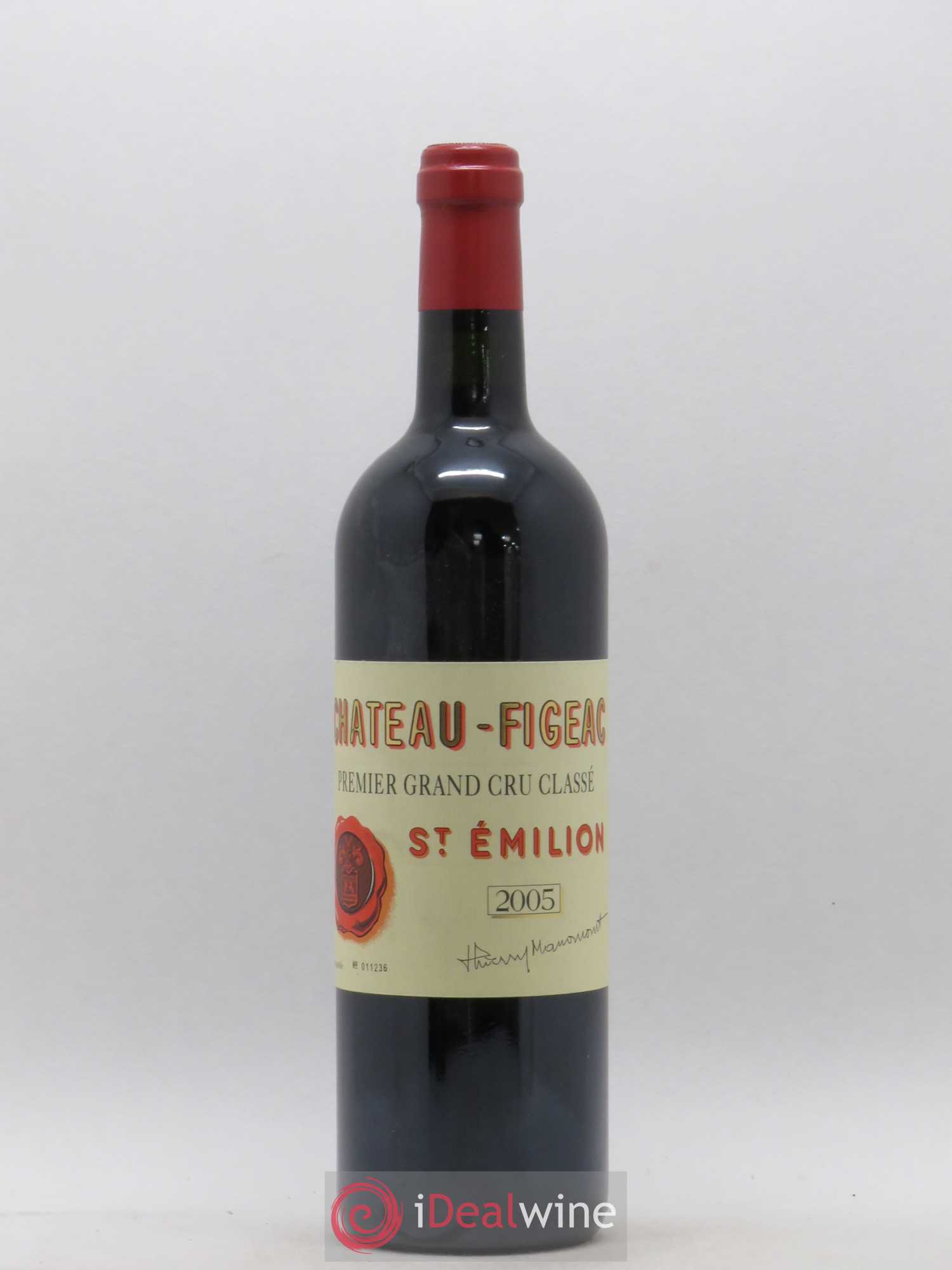 Château Figeac 1er Grand Cru Classé A 2005 - Lot de 1 bouteille - 0