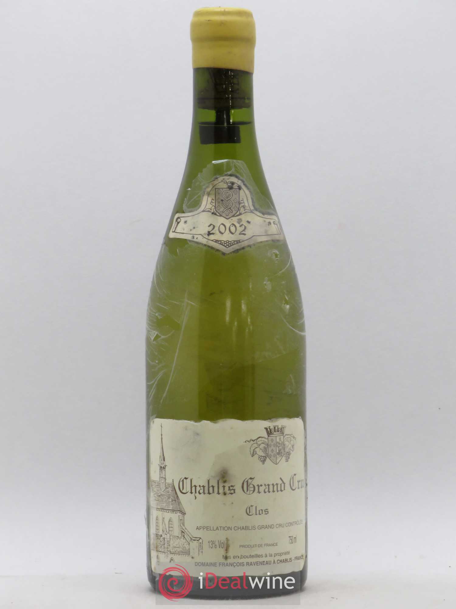 Chablis Grand Cru Clos Raveneau (Domaine) 2002 - Lot de 1 bouteille - 0