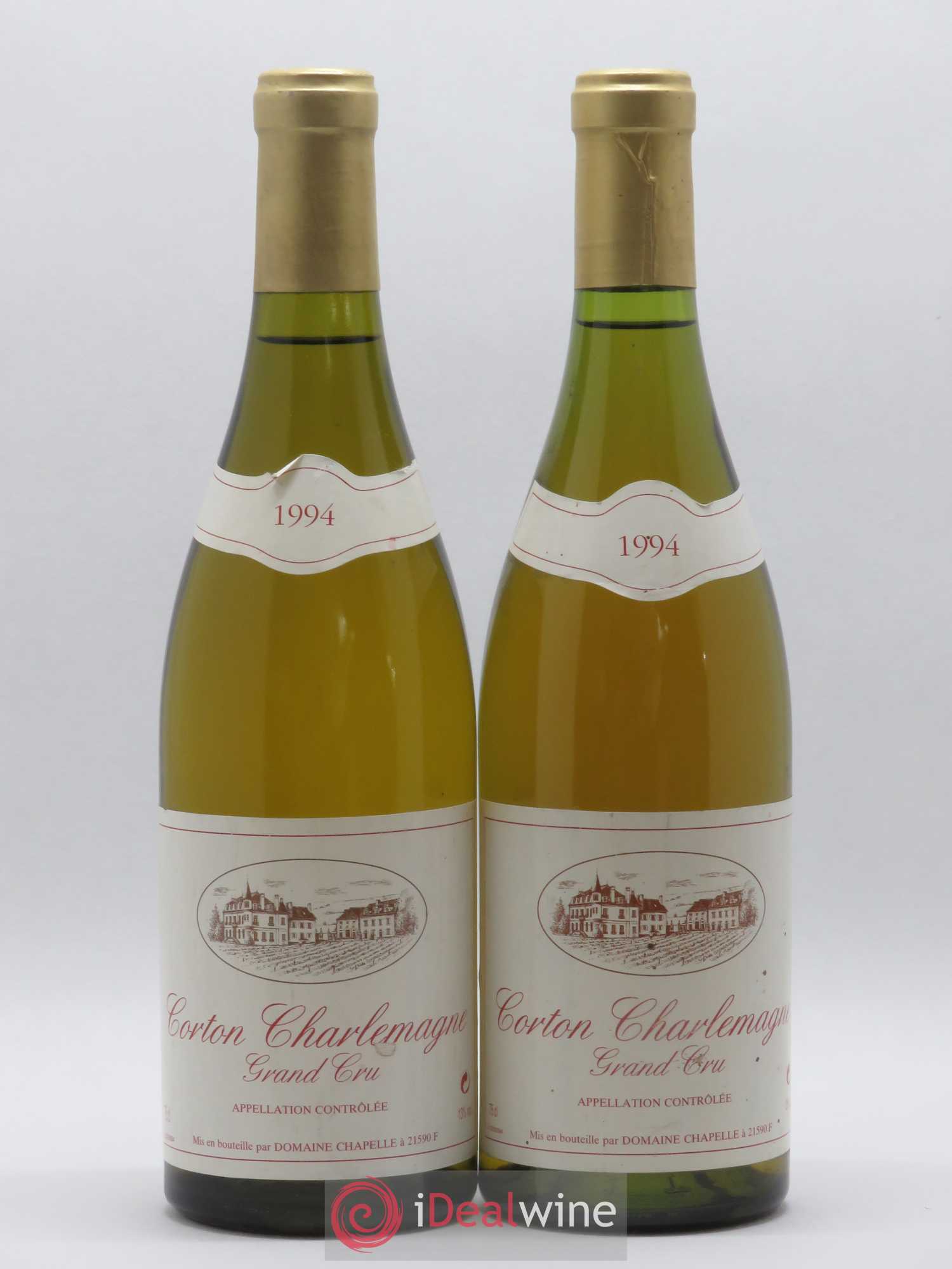 Corton-Charlemagne Grand Cru Domaine Chapelle 1994 - Posten von 2 Flaschen - 0