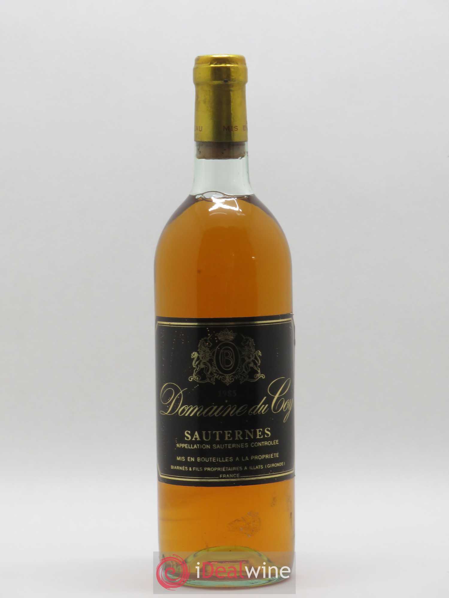 Sauternes Domaine du Goy 1985 - Posten von 1 Flasche - 0