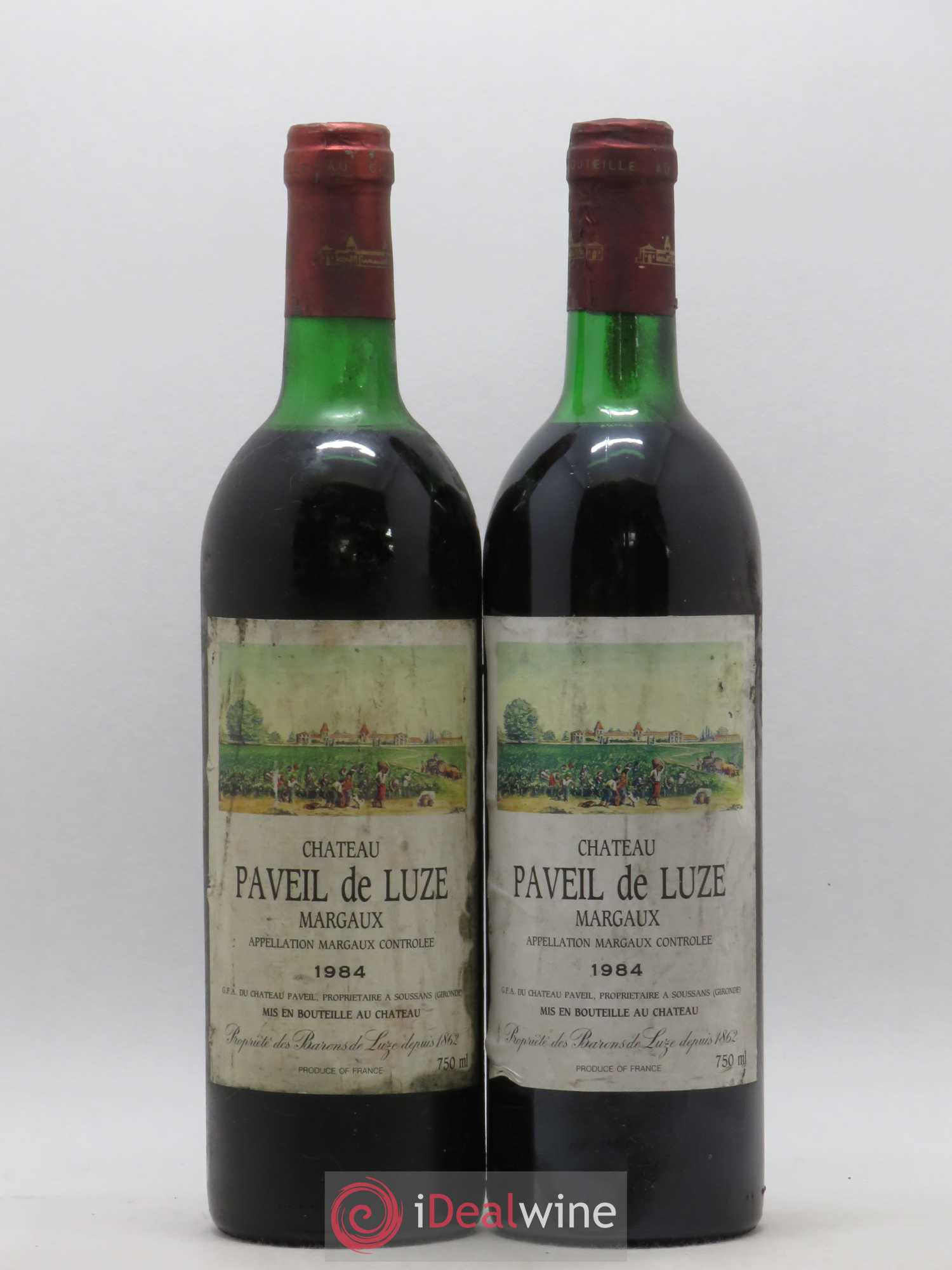 Château Paveil de Luze Cru Bourgeois 1984 - Lot de 2 bouteilles - 0