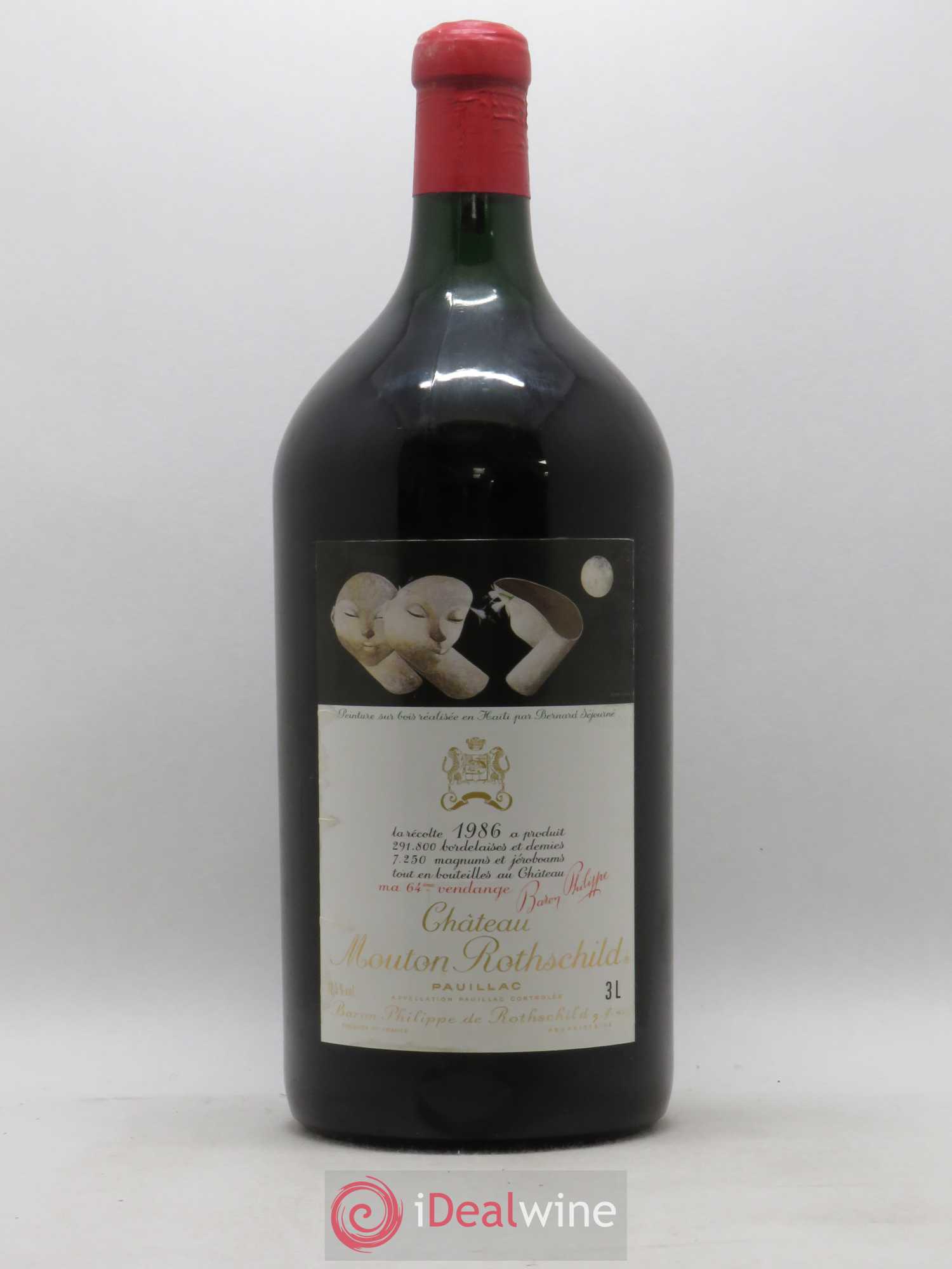 Château Mouton Rothschild 1er Grand Cru Classé 1986 - Lot de 1 double magnum - 0
