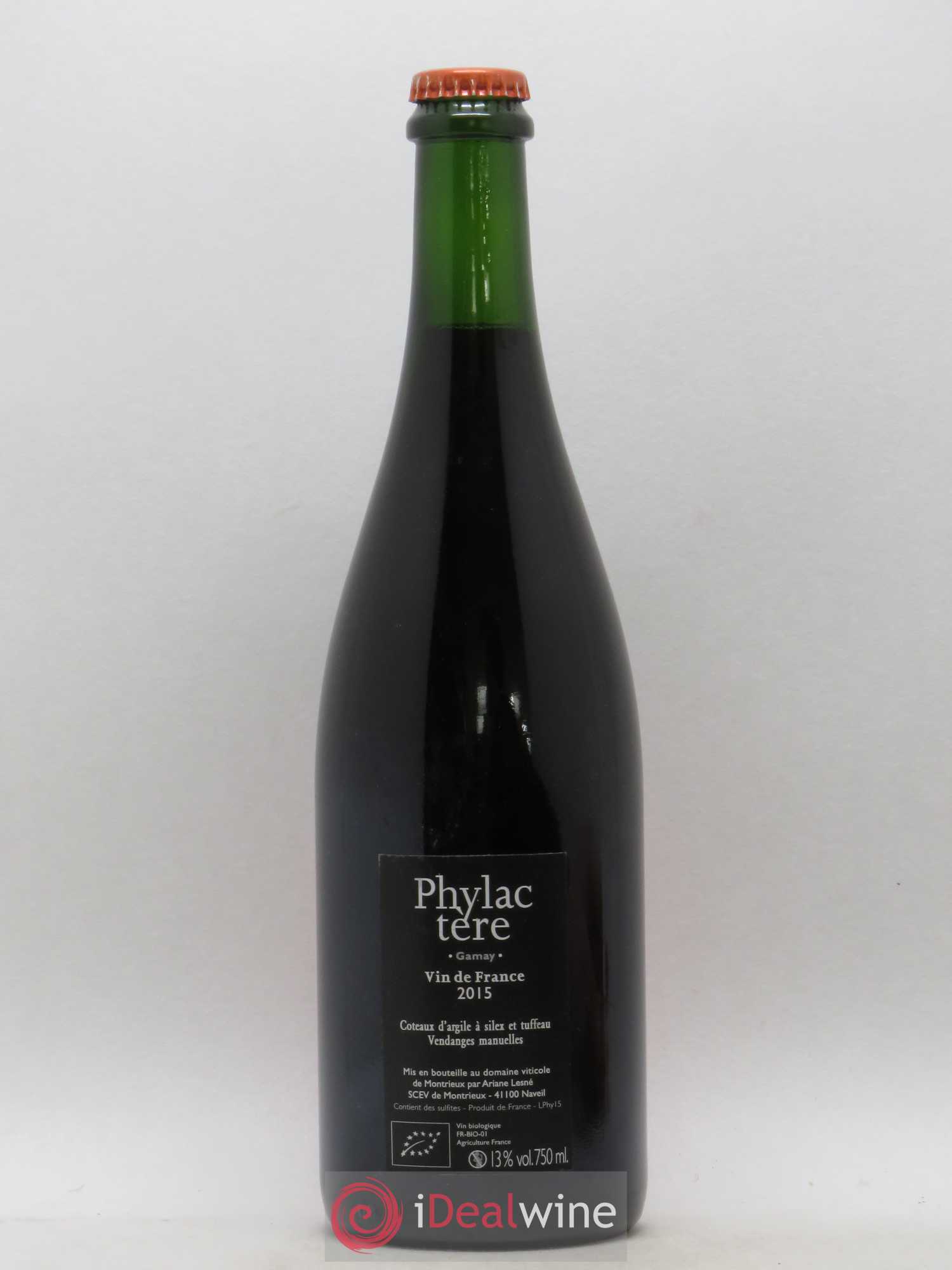 Vin de France Gamay Phylactère Domaine de Montrieux 2015 - Posten von 1 Flasche - 1