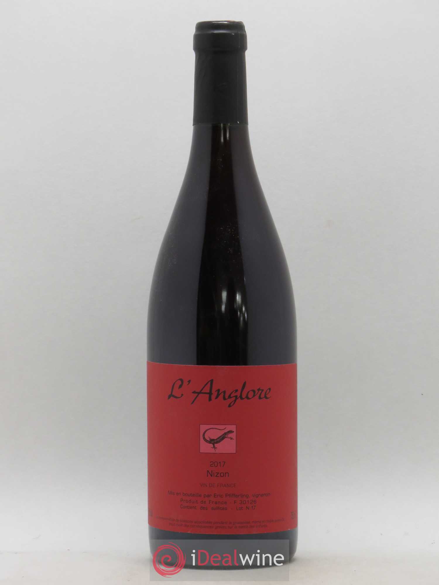 Vin de France Nizon L'Anglore 2017 - Lot de 1 bouteille - 0