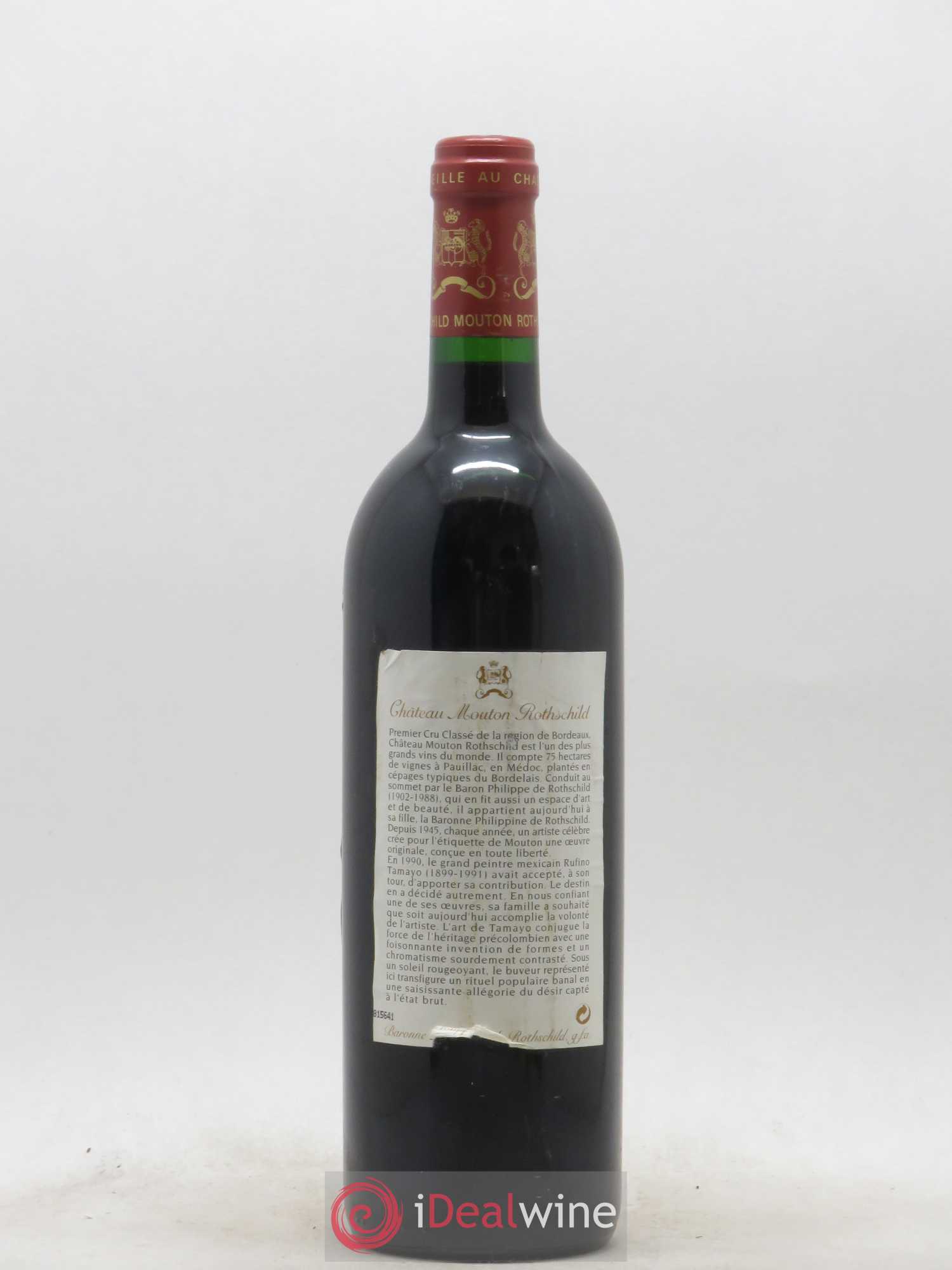 Château Mouton Rothschild 1er Grand Cru Classé 1998 - Lot de 1 bouteille - 1