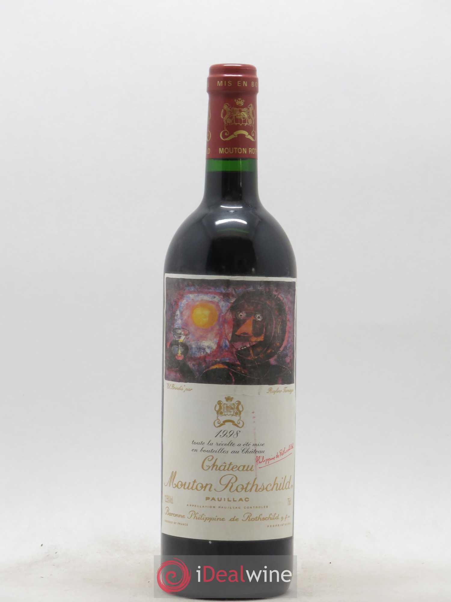 Château Mouton Rothschild 1er Grand Cru Classé 1998 - Lot de 1 bouteille - 0