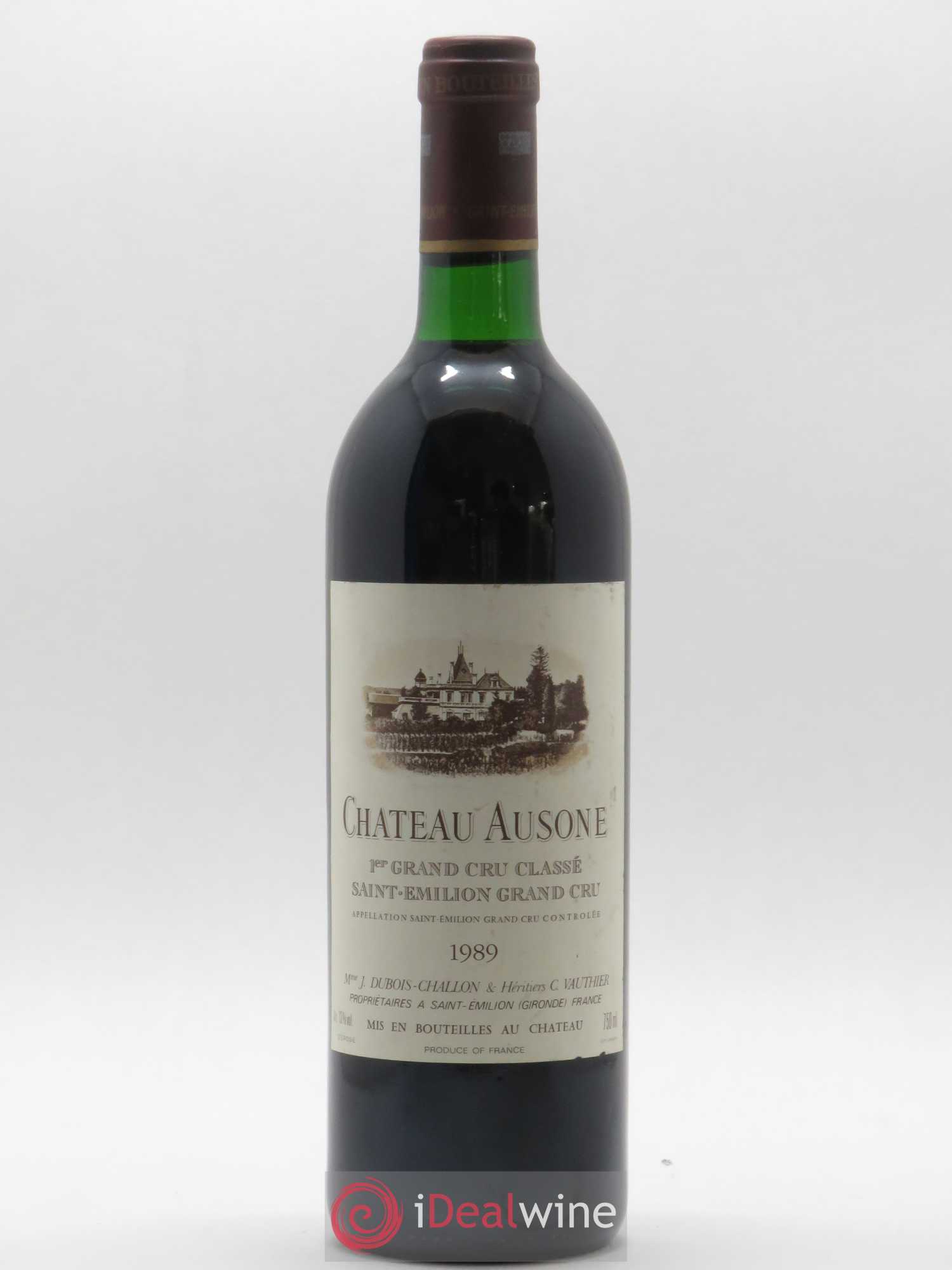 Château Ausone 1er Grand Cru Classé A 1989 - Lot de 1 bouteille - 0