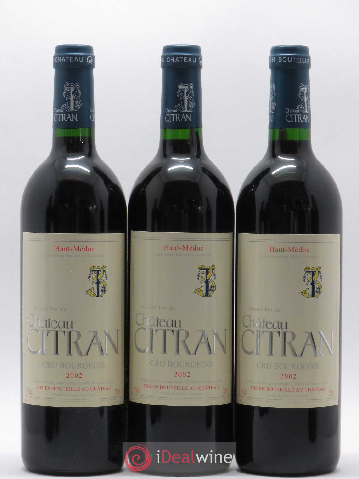 Château Citran Cru Bourgeois 2002 - Lot de 6 bouteilles - 1