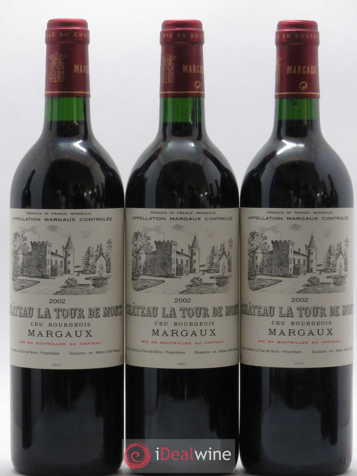 Château la Tour de Mons Cru Bourgeois 2002 - Lot de 6 bouteilles - 2
