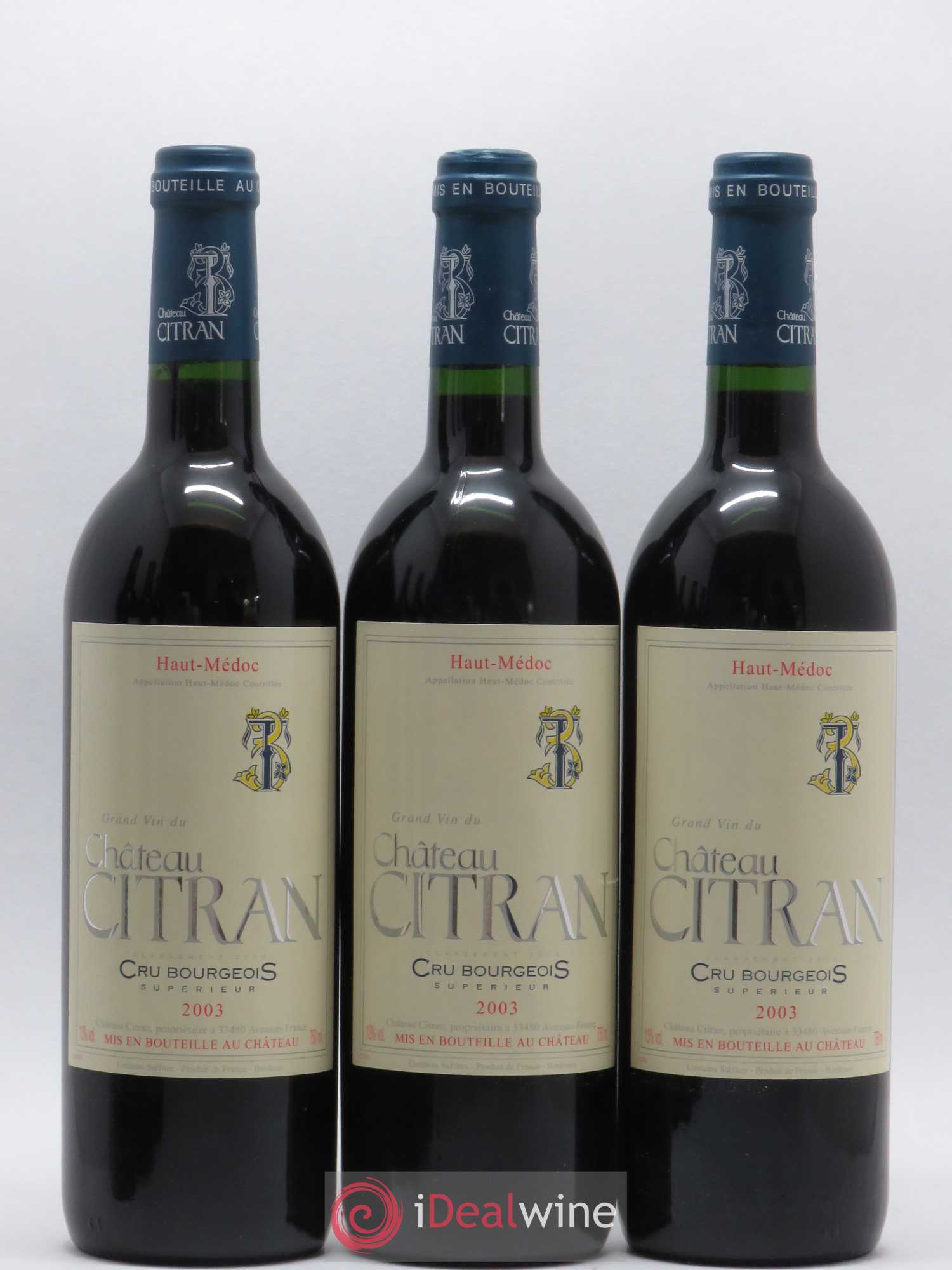 Château Citran Cru Bourgeois 2003 - Lot de 6 bouteilles - 1