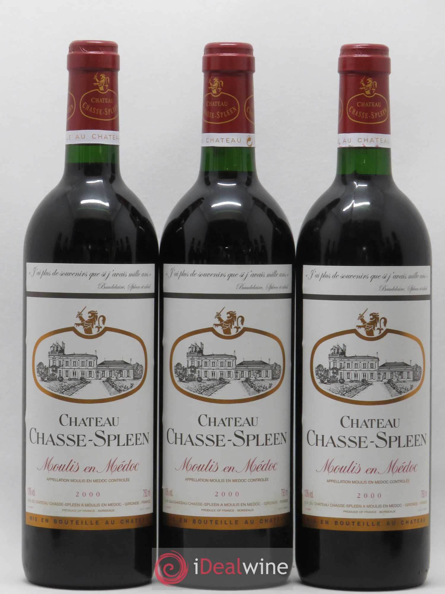 Château Chasse Spleen 2000 - Lot de 12 bouteilles - 2