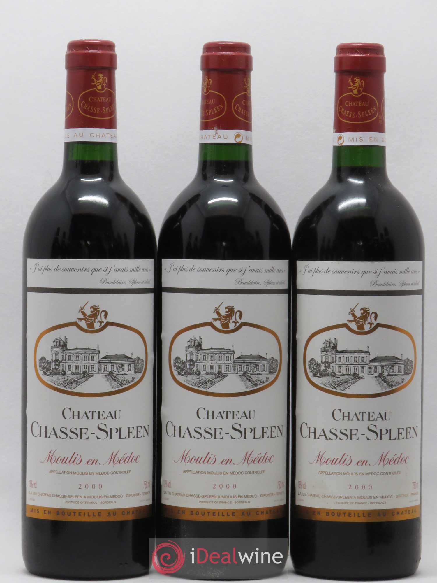 Château Chasse Spleen 2000 - Lot de 12 bouteilles - 4