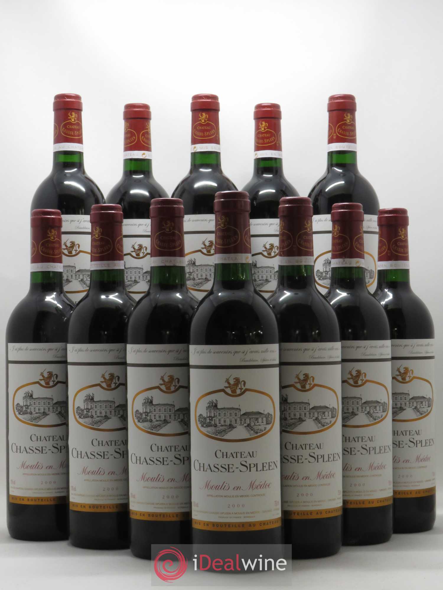 Château Chasse Spleen 2000 - Lot de 12 bouteilles - 0
