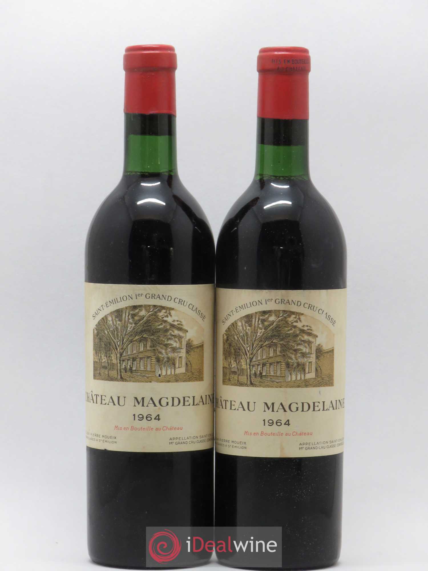 Château Magdelaine 1964 - Lot de 2 bouteilles - 0