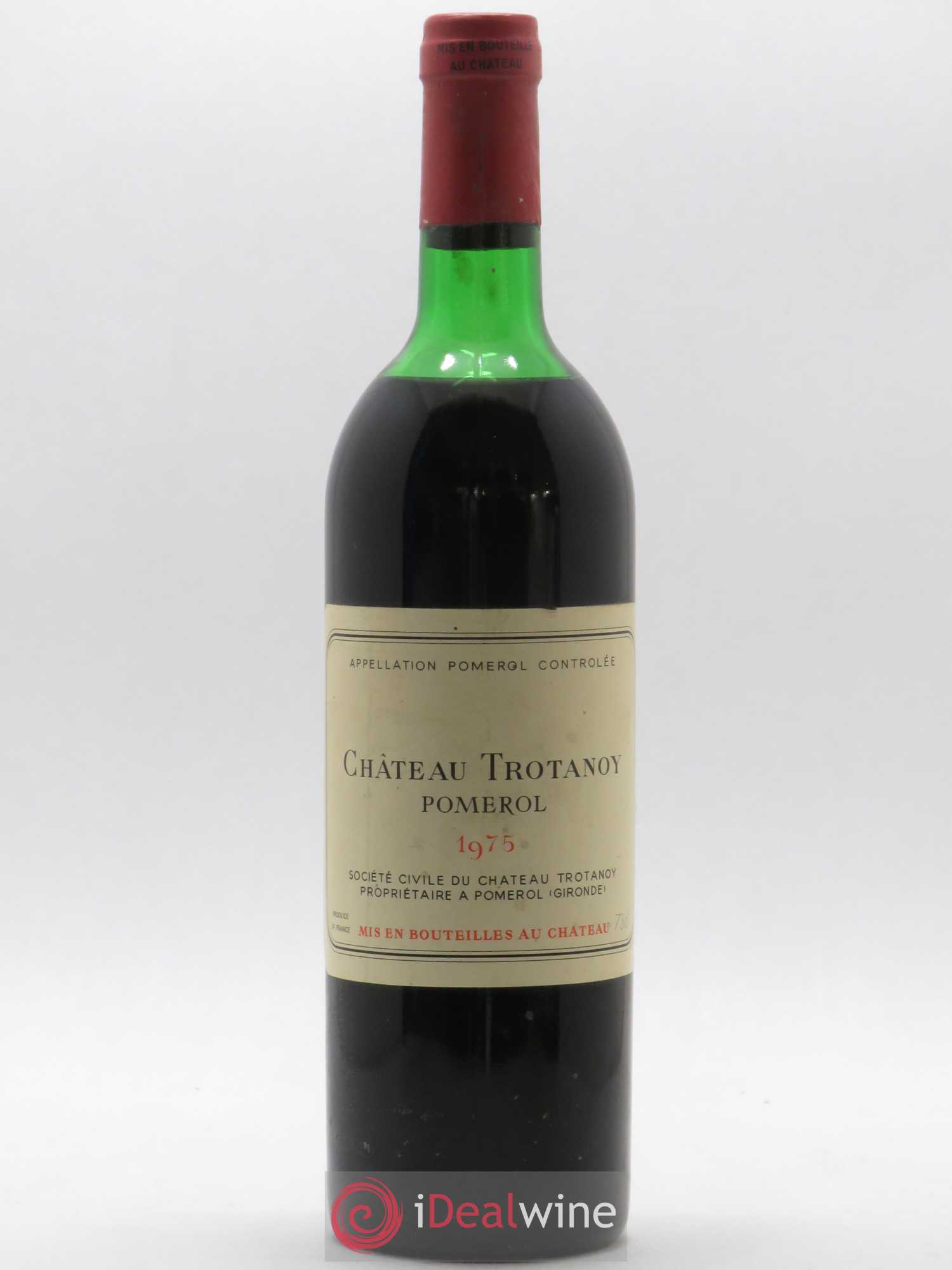 Château Trotanoy 1975 - Lot de 1 bouteille - 0