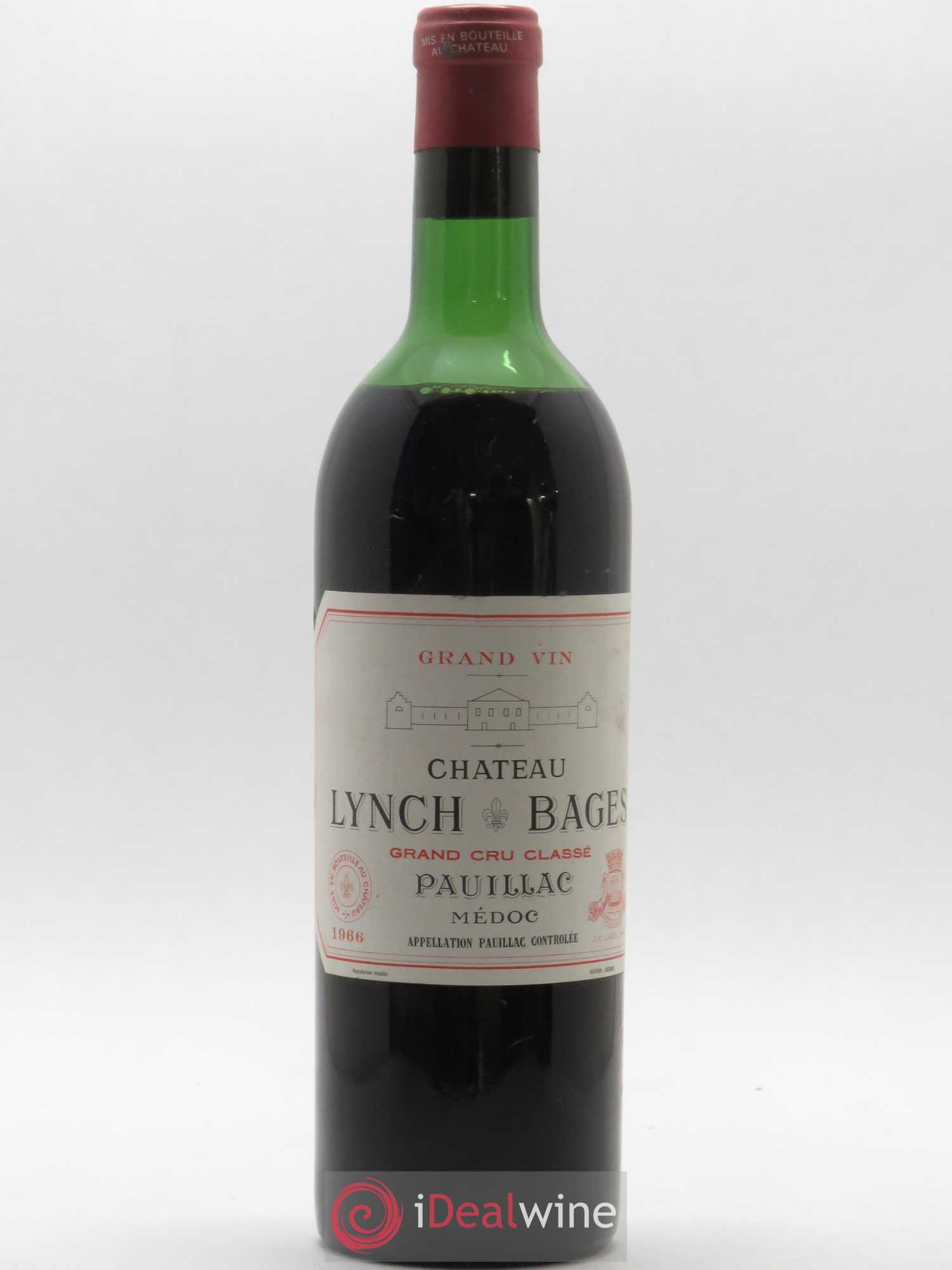 Château Lynch Bages 5ème Grand Cru Classé 1966 - Lot de 1 bouteille - 0