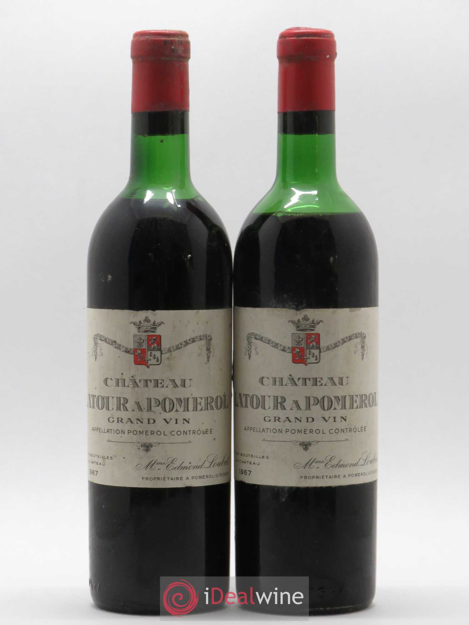 Château Latour à Pomerol 1967 - Lot de 2 bouteilles - 0