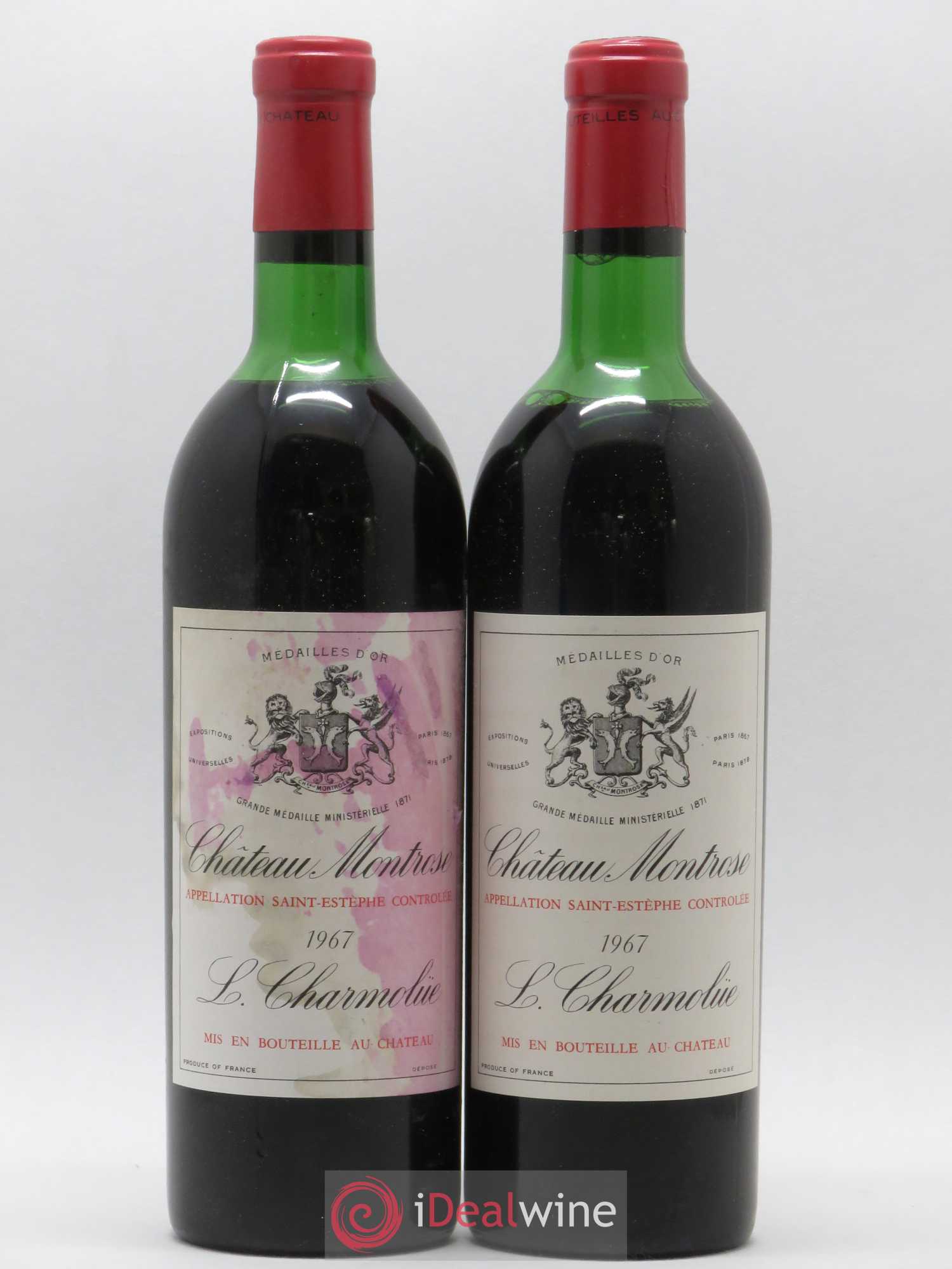 Château Montrose 2ème Grand Cru Classé 1967 - Lot de 2 bouteilles - 0