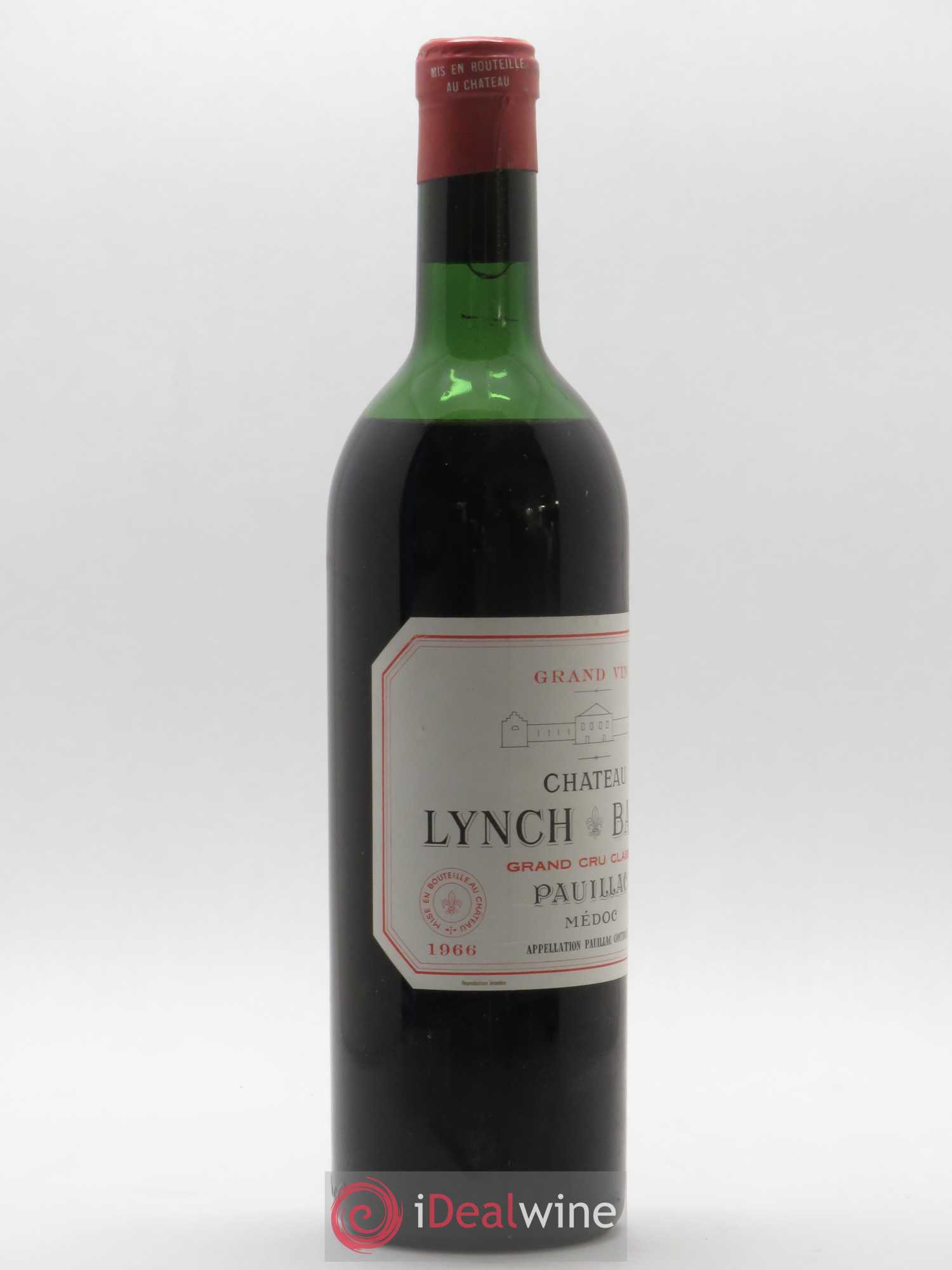 Château Lynch Bages 5ème Grand Cru Classé 1966 - Lot de 1 bouteille - 1
