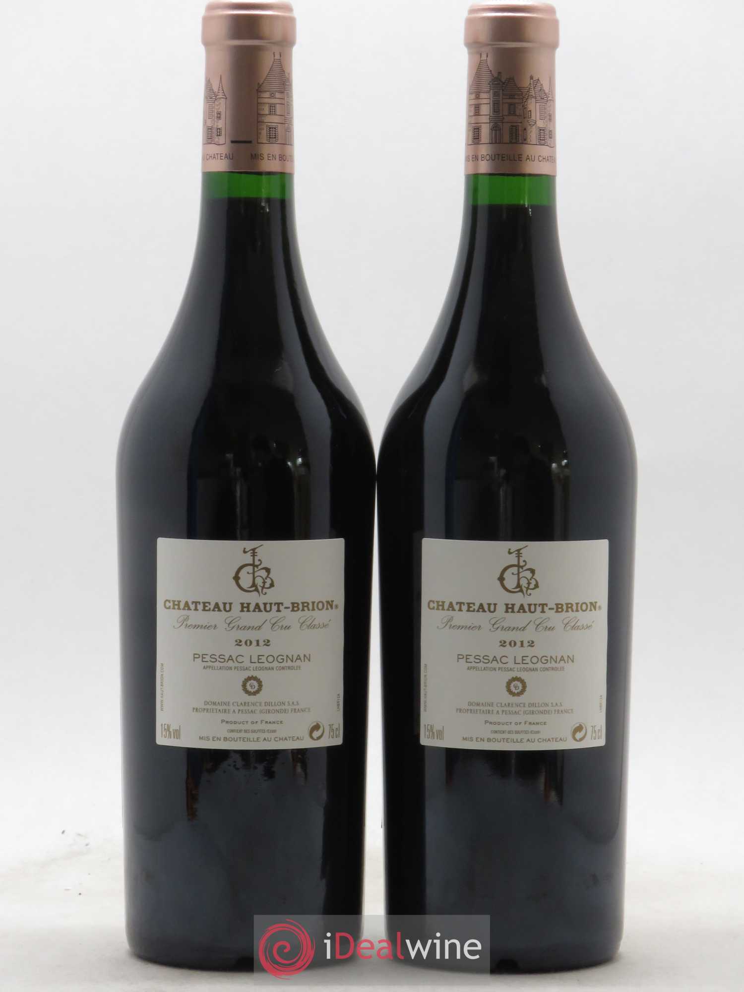 Château Haut Brion 1er Grand Cru Classé 2012 - Lot de 2 bouteilles - 1