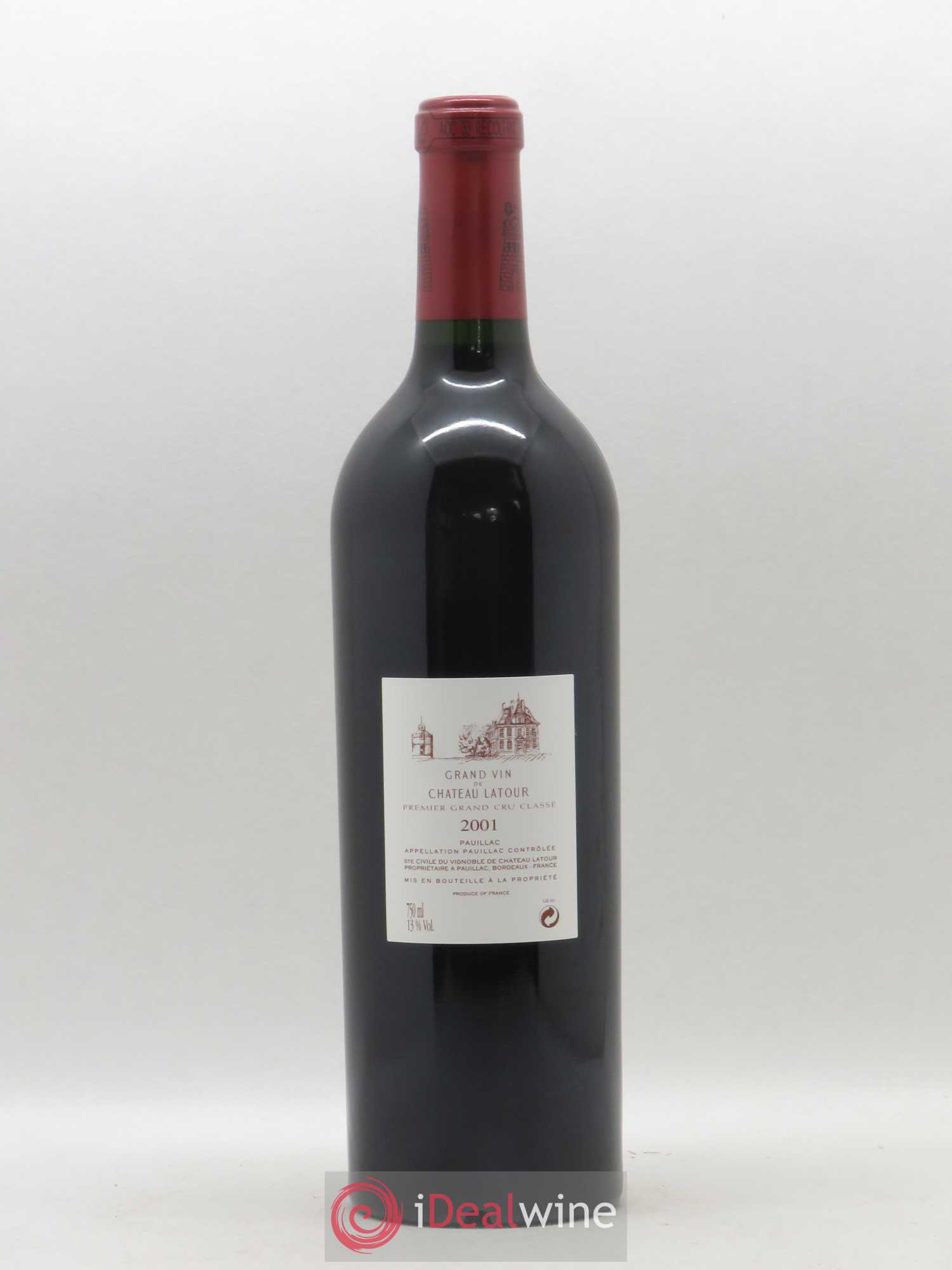 Château Latour 1er Grand Cru Classé 2001 - Lot de 1 bouteille - 1