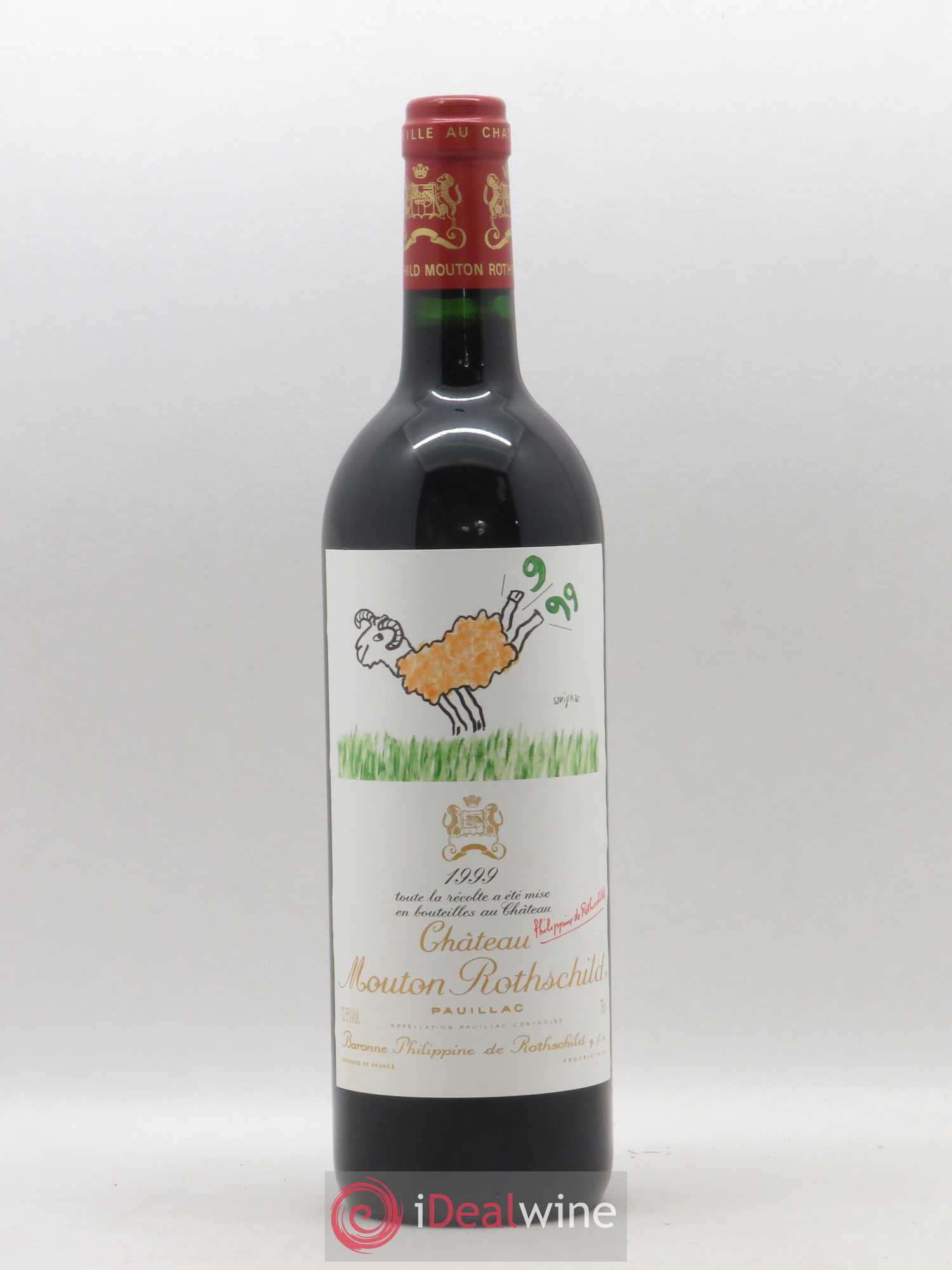 Château Mouton Rothschild 1er Grand Cru Classé 1999 - Lot de 1 bouteille - 0