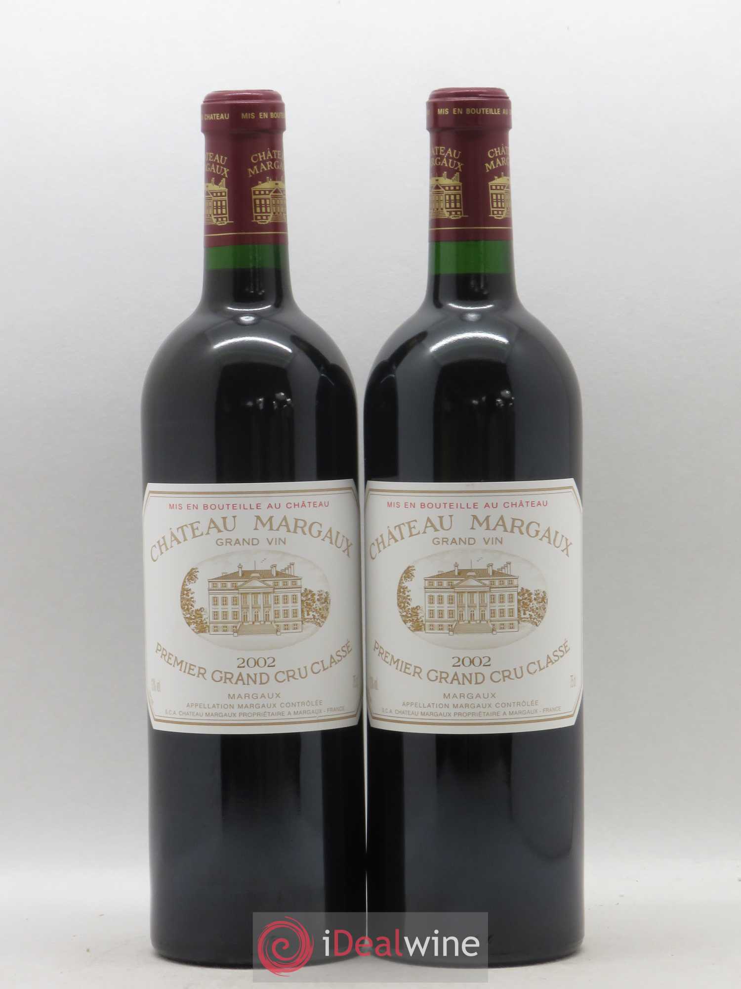 Château Margaux 1er Grand Cru Classé 2002 - Lot de 2 bouteilles - 0