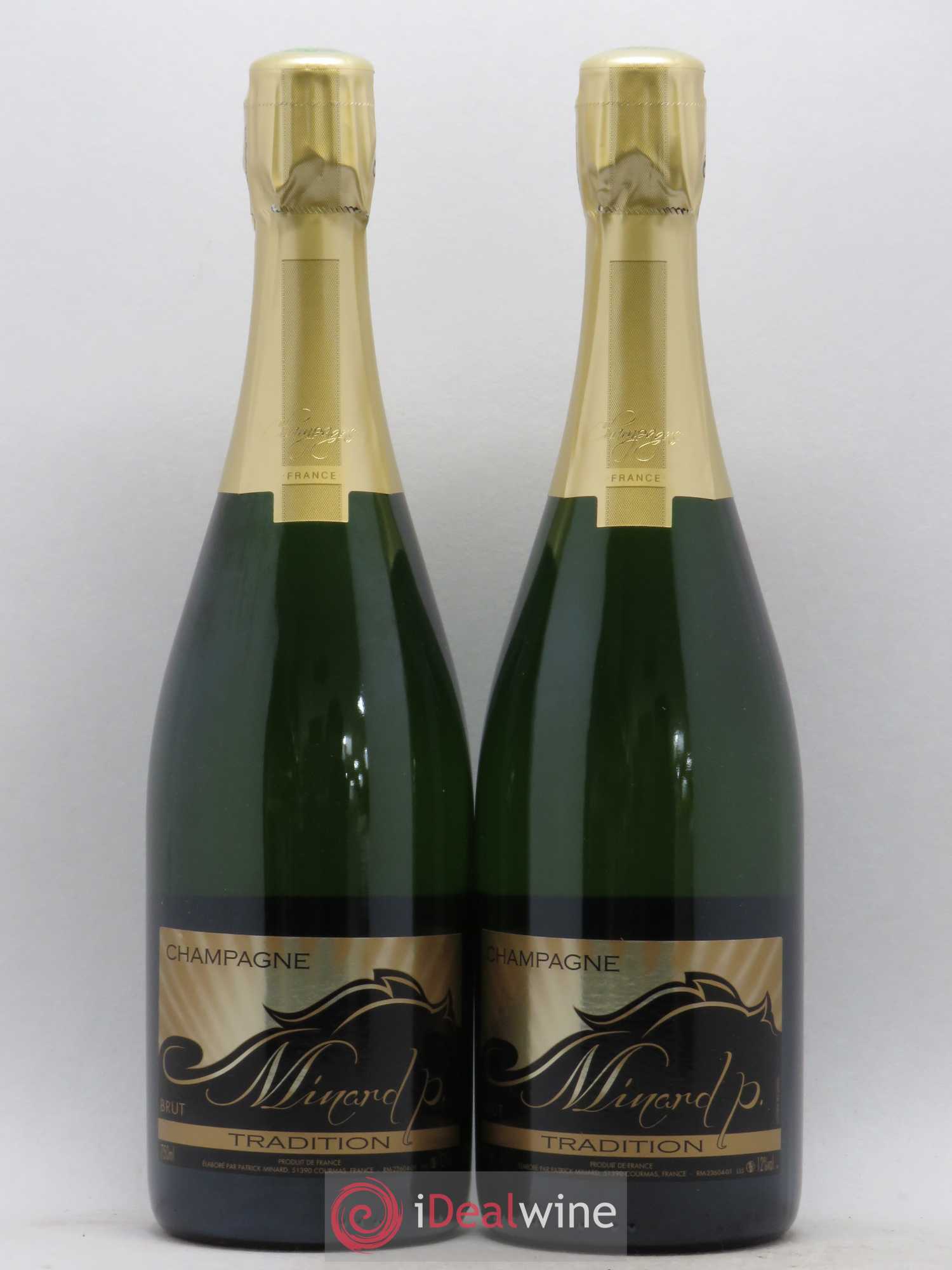 Champagne Brut Tradition Patrick Minard (sans prix de réserve) - Posten von 2 Flaschen - 0