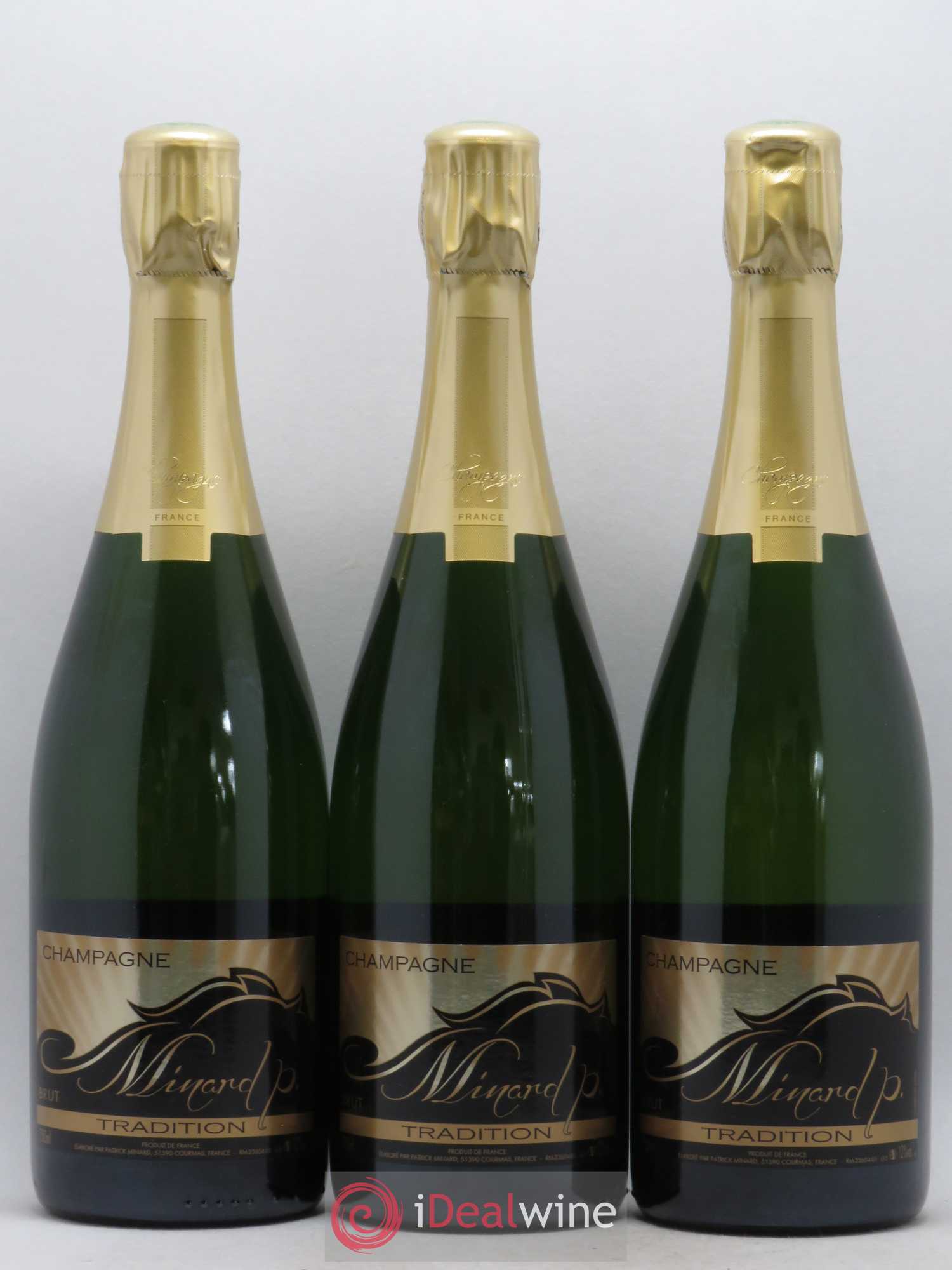 Champagne Brut Tradition Patrick Minard (sans prix de réserve) - Lot de 6 bouteilles - 1