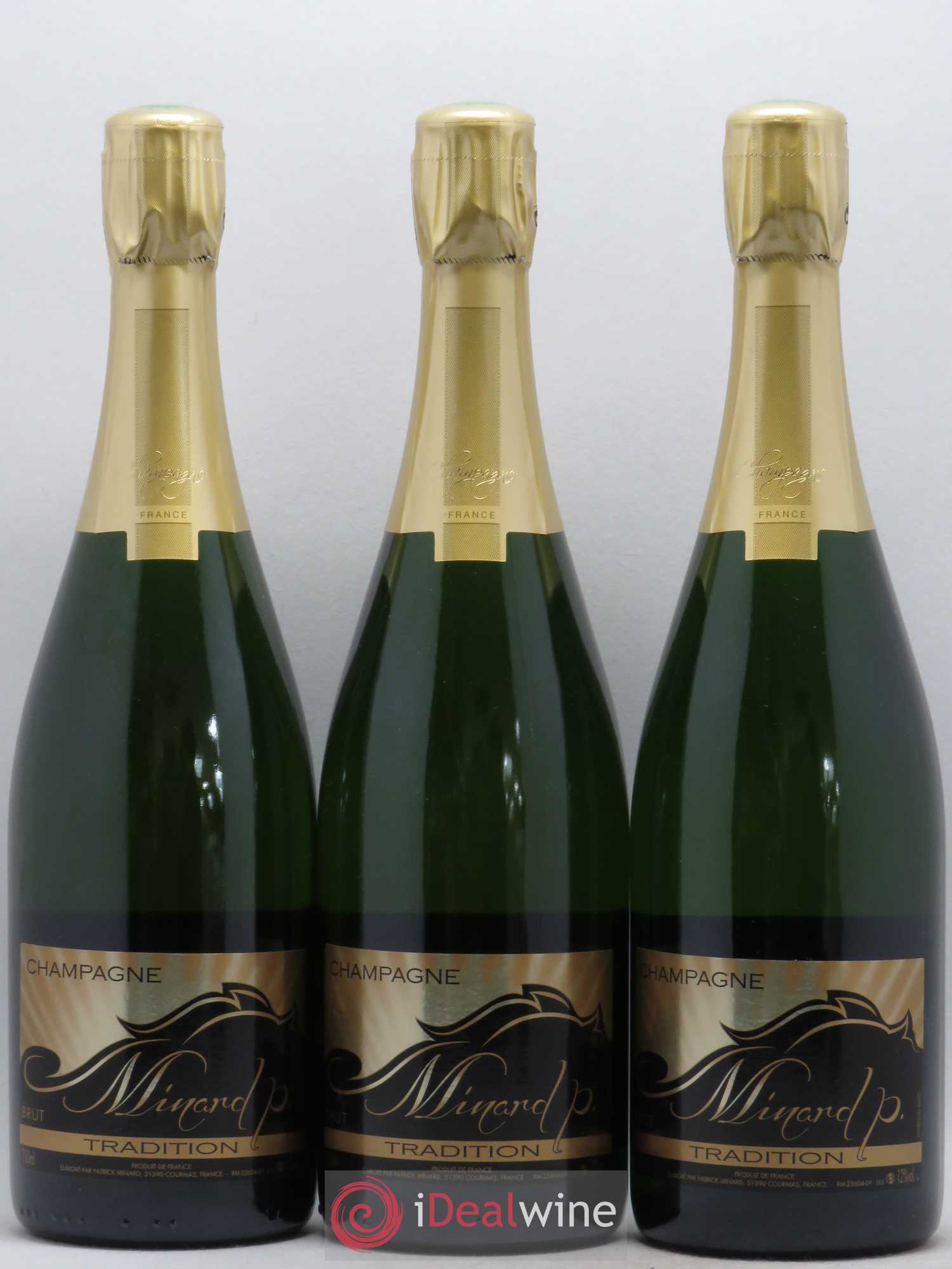Champagne Brut Tradition Patrick Minard - Posten von 3 Flaschen - 0