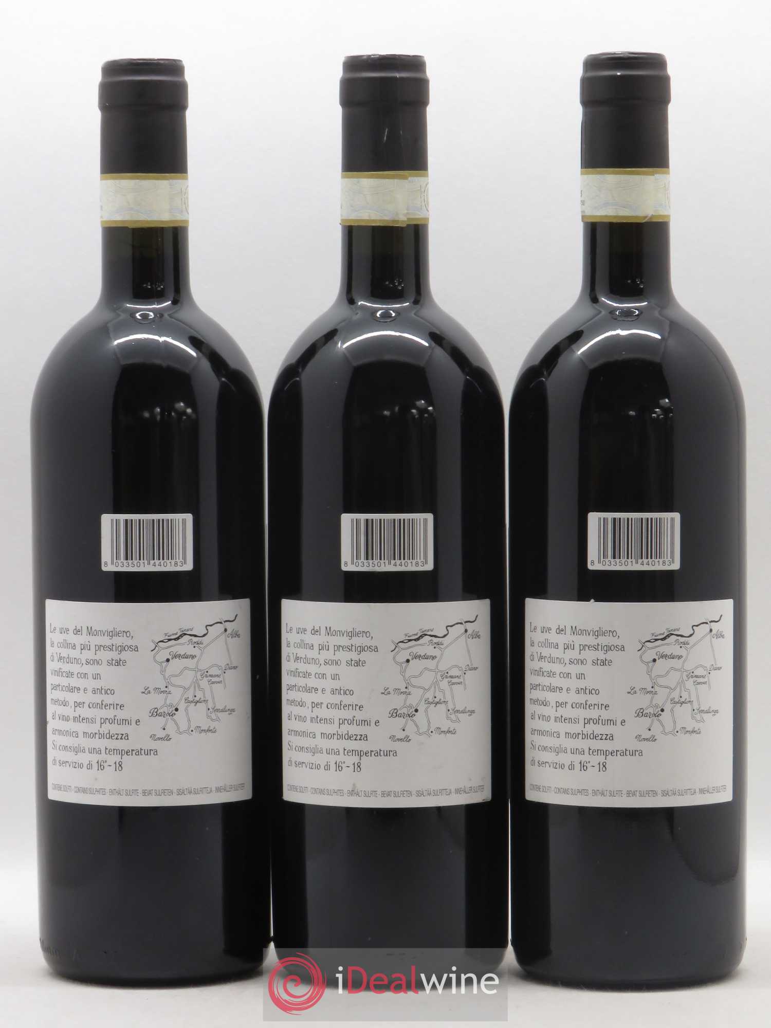 Barolo DOCG Monvigliero Comm. Giovan Battista Burlotto 2014 - Lot de 3 bouteilles - 1