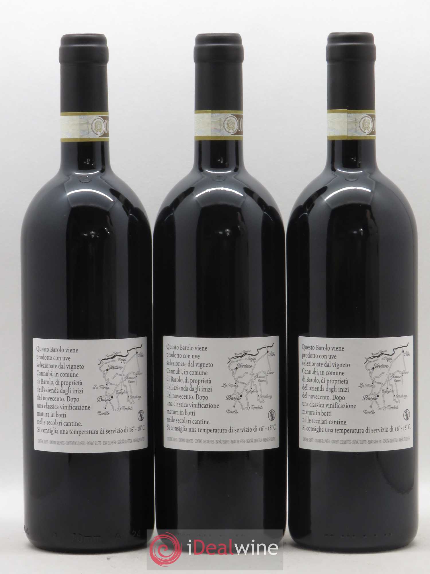 Barolo DOCG Cannubi Comm. Giovan Battista Burlotto 2016 - Lot de 3 bouteilles - 1