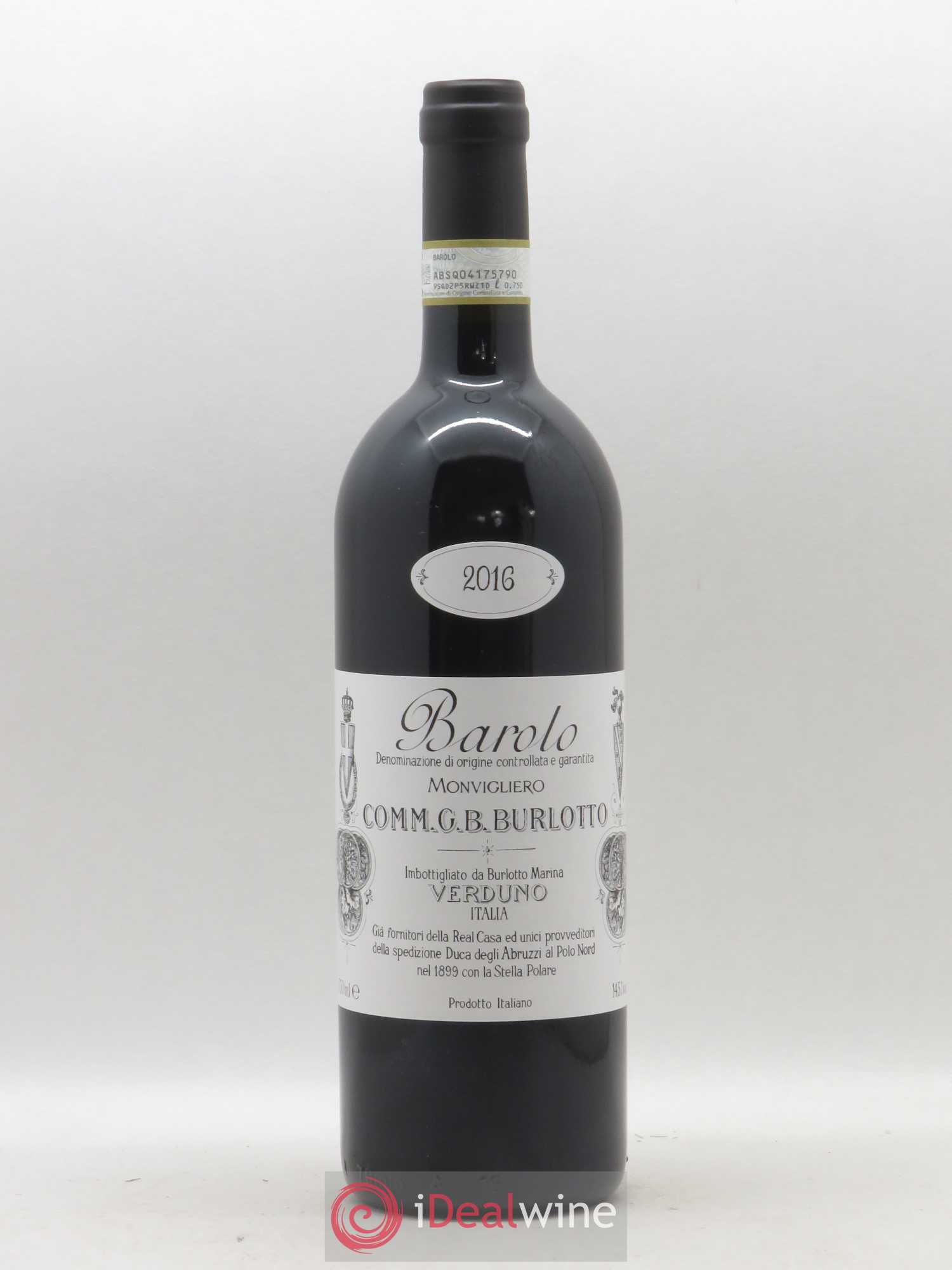 Barolo DOCG Monvigliero Comm. Giovan Battista Burlotto 2016 - Lot de 1 bouteille - 0