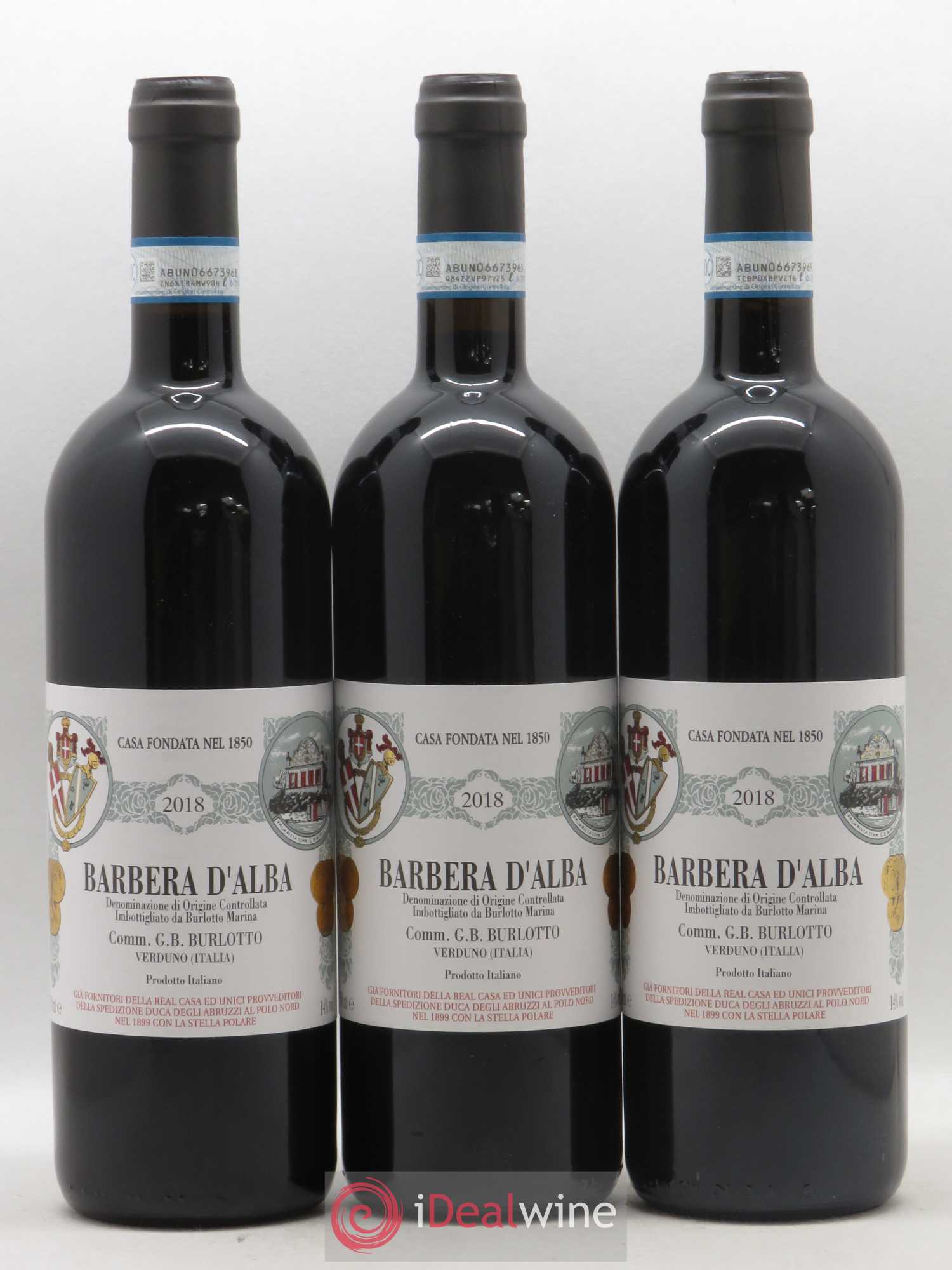 Barbera d'Alba DOC Giovan Battista Burlotto 2018 - Posten von 3 Flaschen - 0