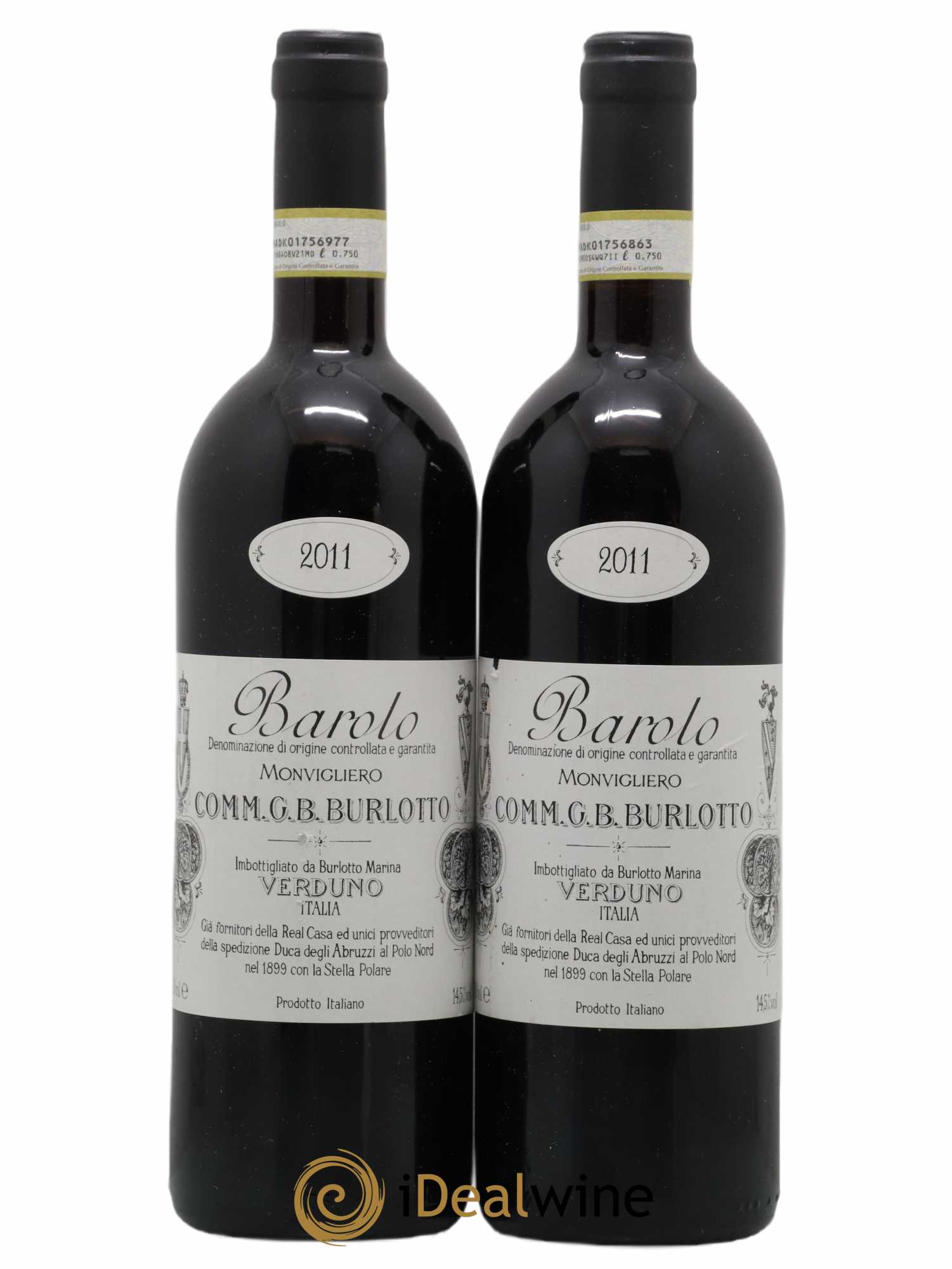 Barolo DOCG Monvigliero Comm. Giovan Battista Burlotto 2011 - Lot de 2 bouteilles - 0